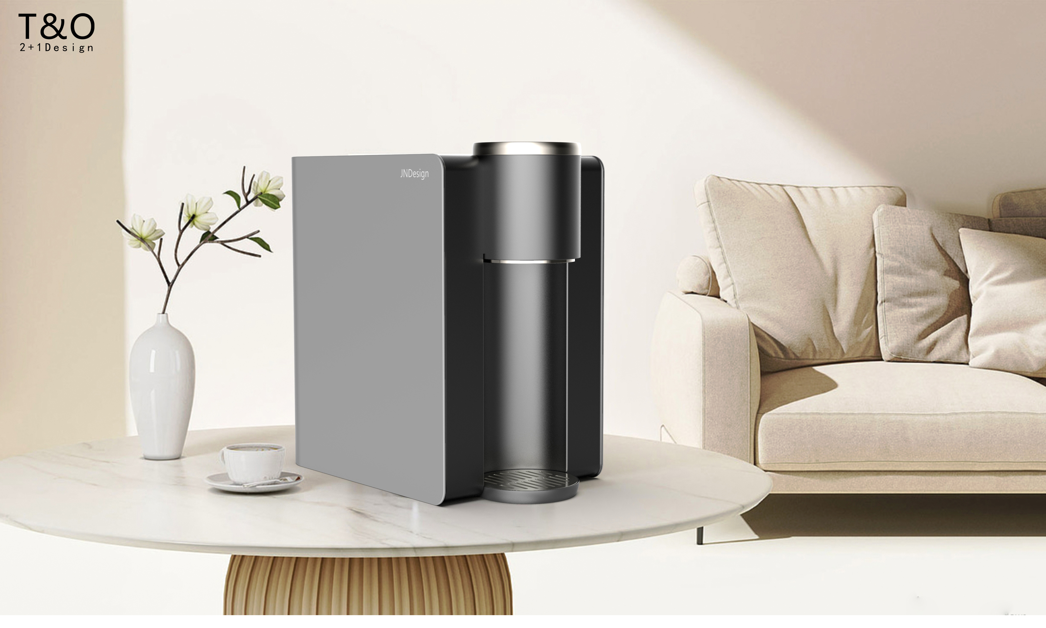 Through the design of geometric elements, to build a minimalist modern charm，Geometric elements, product design, minimalist style, water dispenser design，