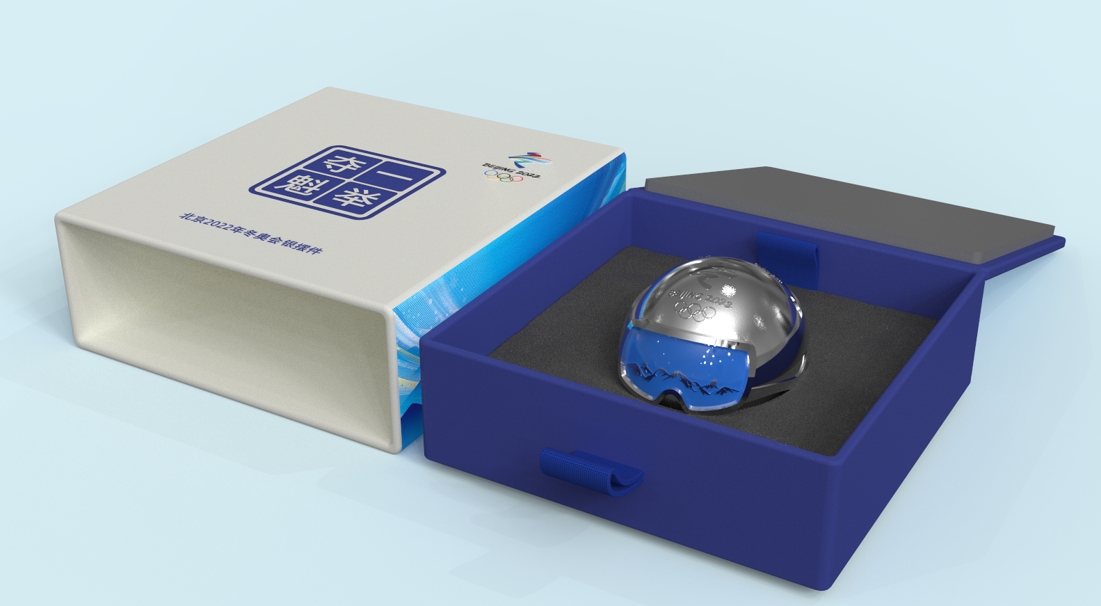 Winter Olympics，Licensed Commodity，skiing，Helmet，Keepsake，Precious Metal Product Design，