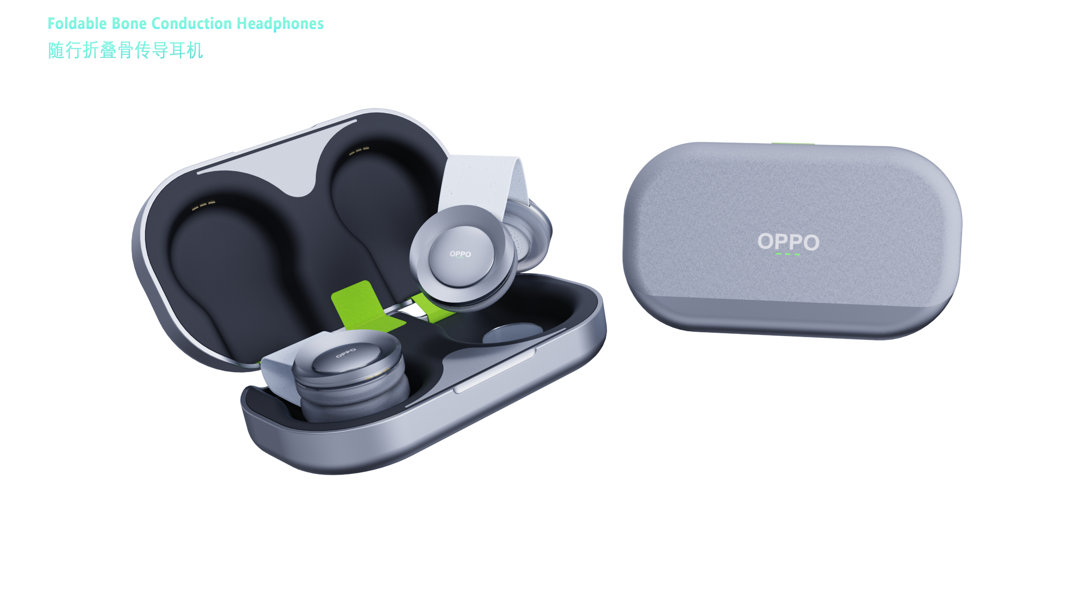 Earphone design，Bone Conduction Design，product design，OPPO，