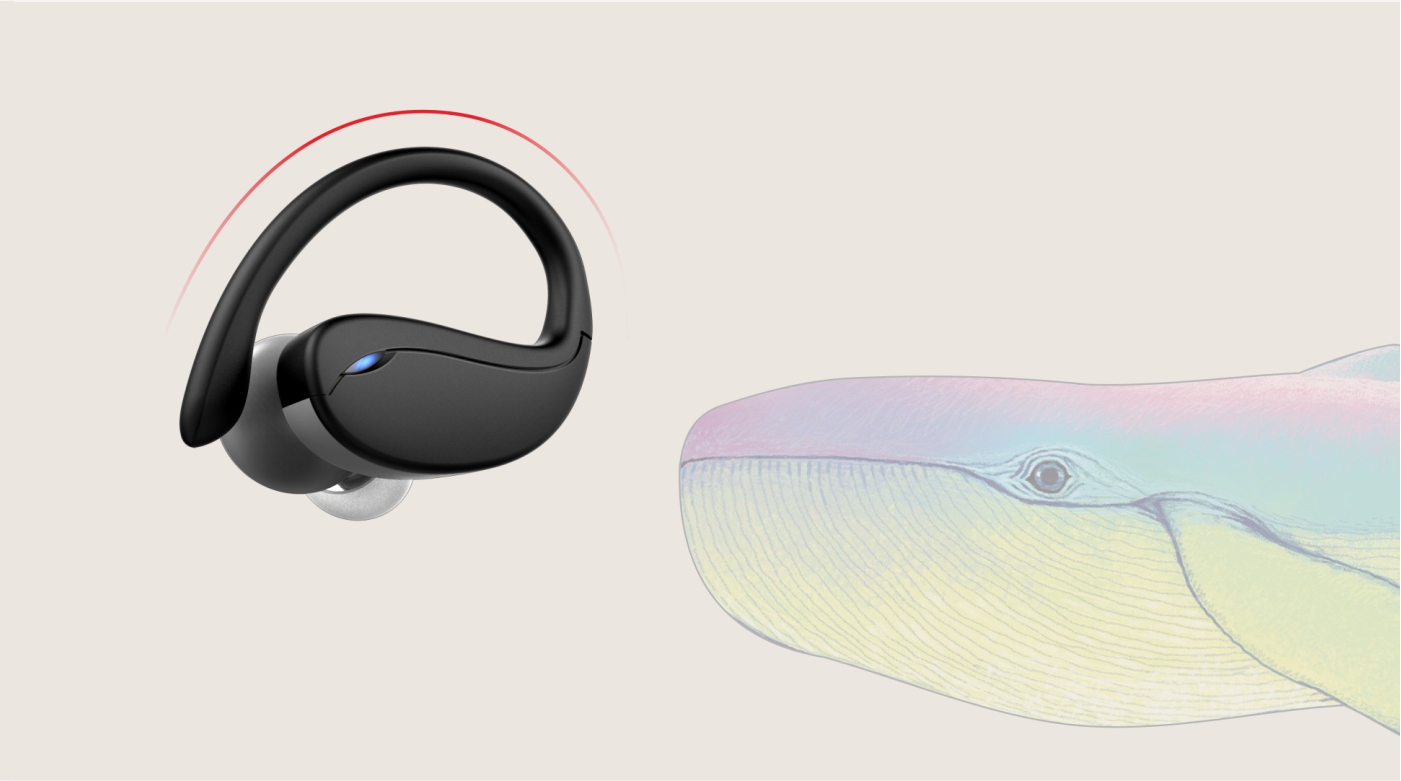 tws，Sports headset，Heart Rate Headset，True wireless，multi-sensor，IPX7 waterproof，Bionics Design ，