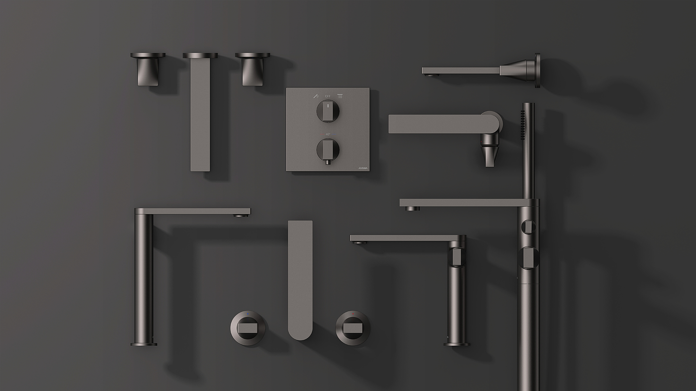 industrial design，bathroom，Faucet，