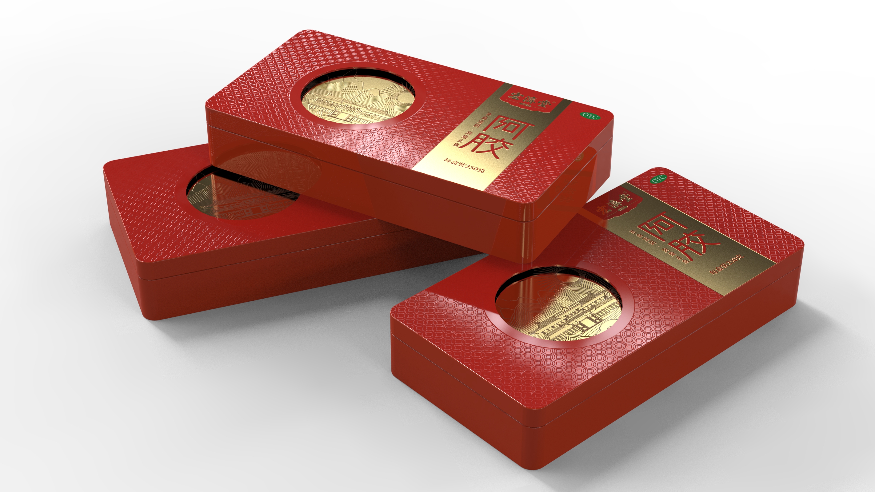 donkey-hide gelatin packaging design，Packaging design of donkey-hide gelatin iron box，Tonic Packaging Design，