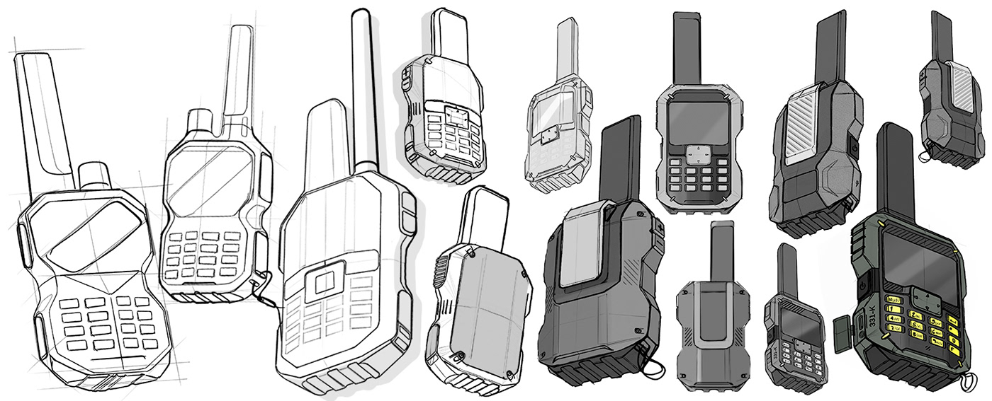 Walkie Talkie，Calling equipment，walkie-talkie，3D modeling，Dual frequency，Walkie Talkie，Calling equipment，