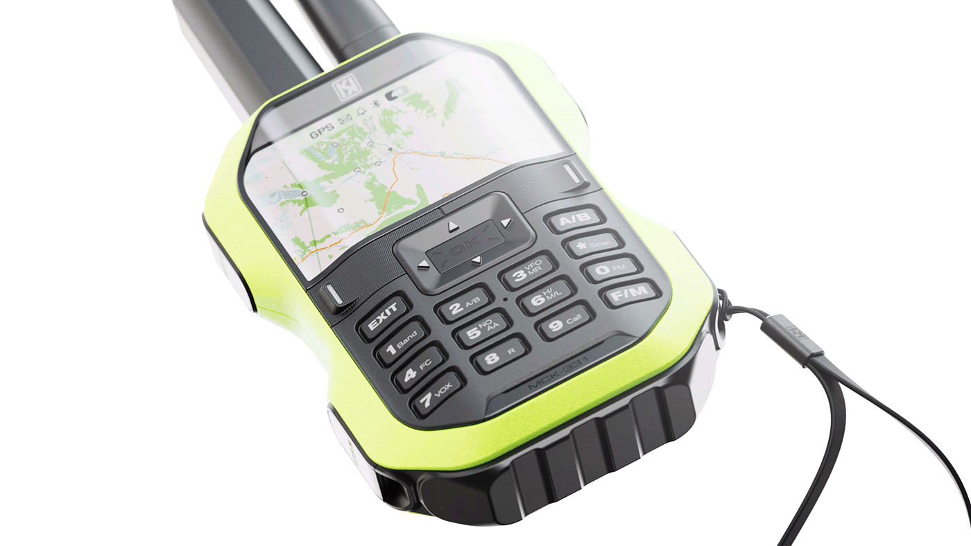 Walkie Talkie，Calling equipment，walkie-talkie，3D modeling，Dual frequency，Walkie Talkie，Calling equipment，