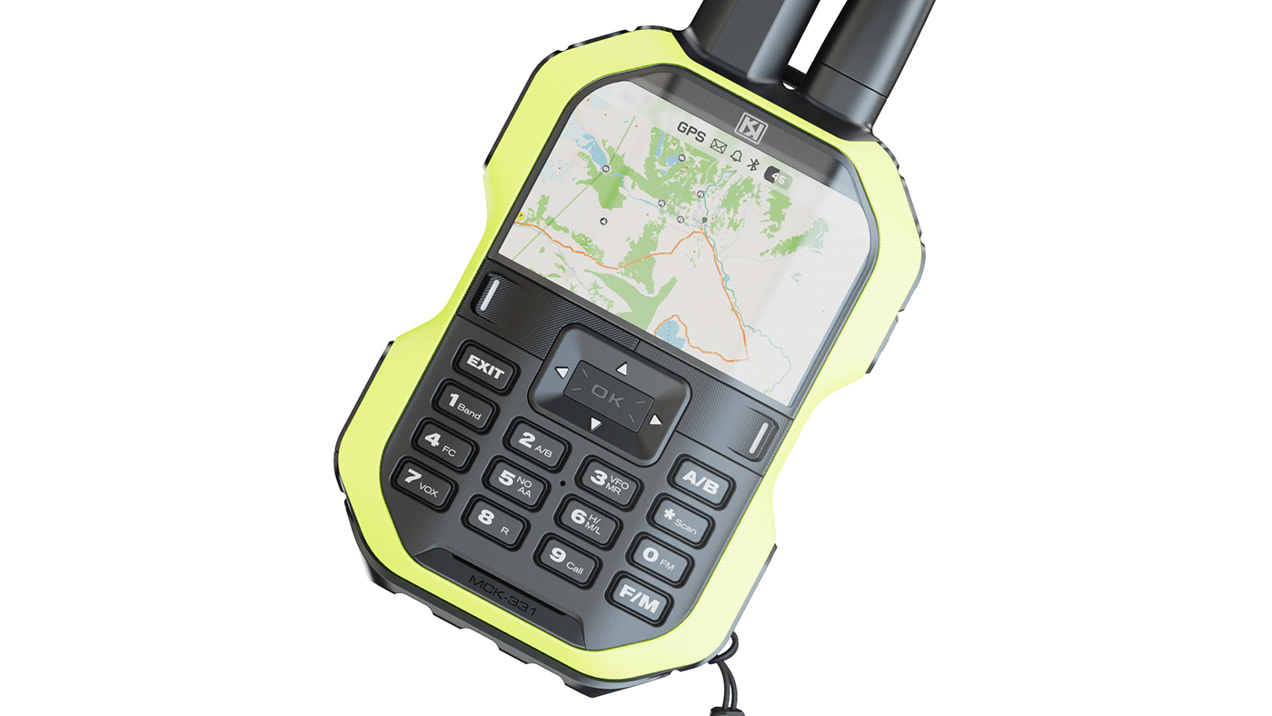 Walkie Talkie，Calling equipment，walkie-talkie，3D modeling，Dual frequency，Walkie Talkie，Calling equipment，