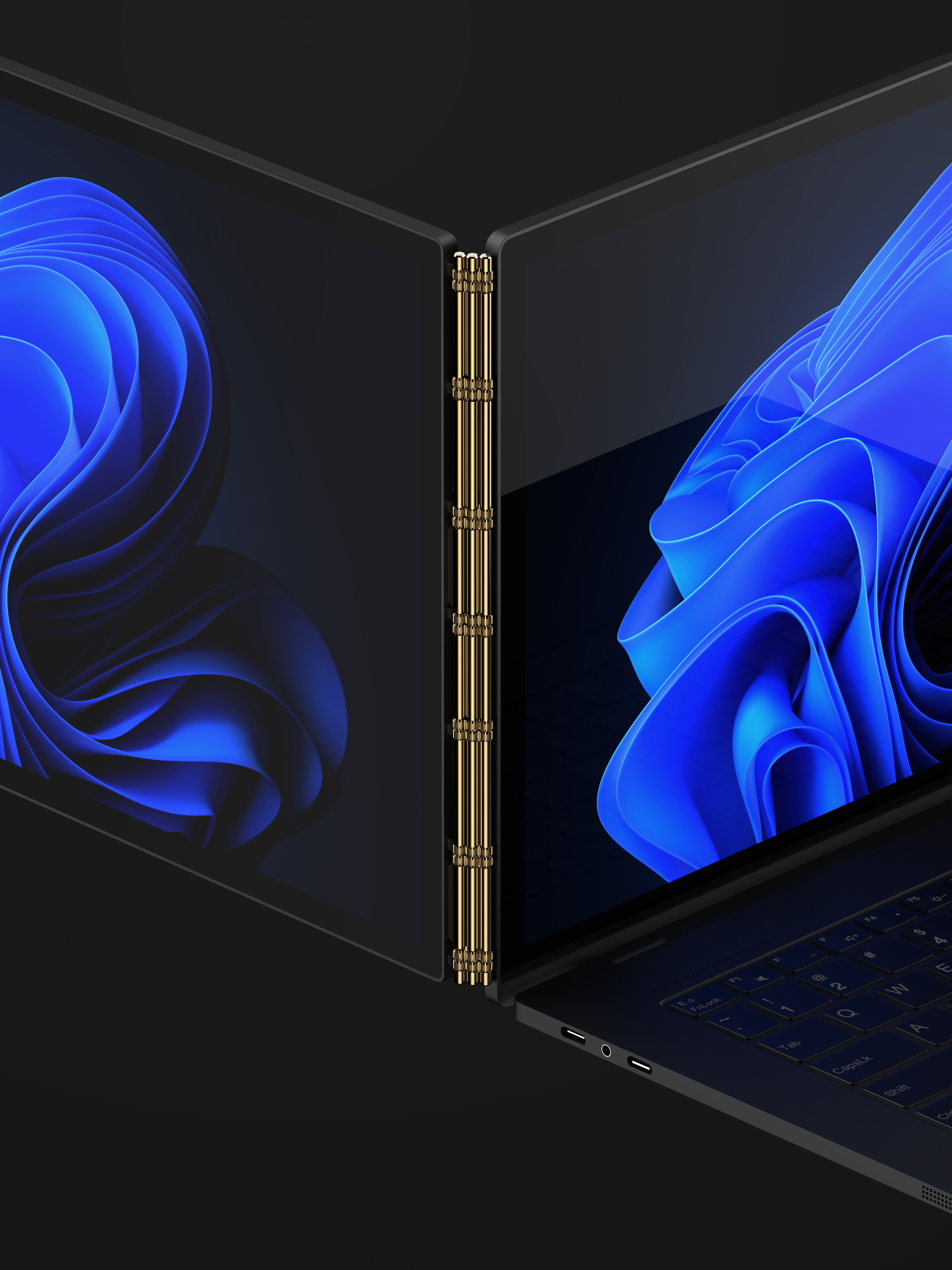 Double screen，notebook，Laptop，product design，electronic product，Business Notebook，