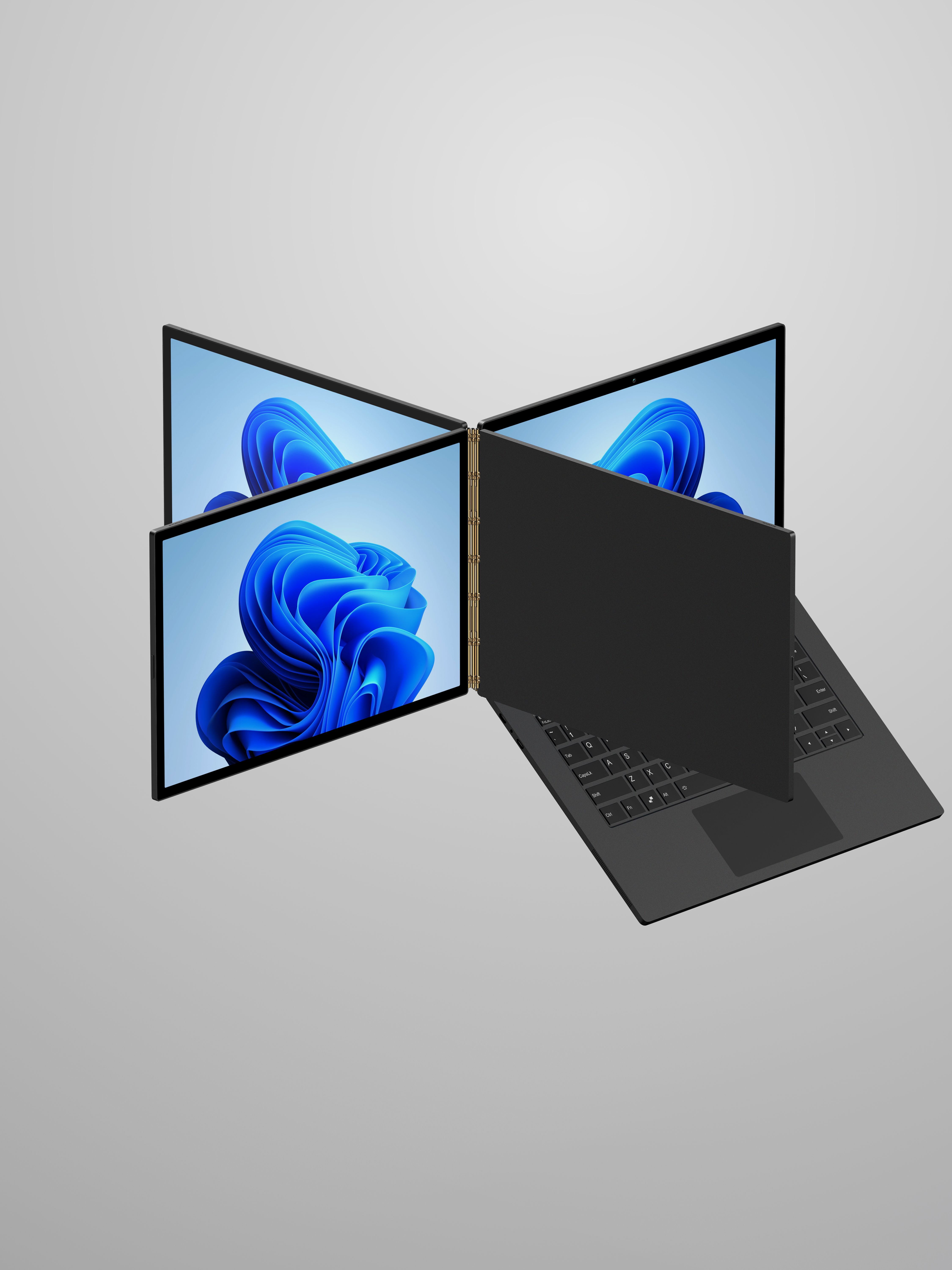 Double screen，notebook，Laptop，product design，electronic product，Business Notebook，