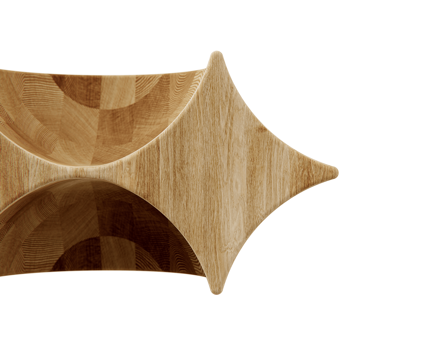 Diamond Chair，oak，Arc，