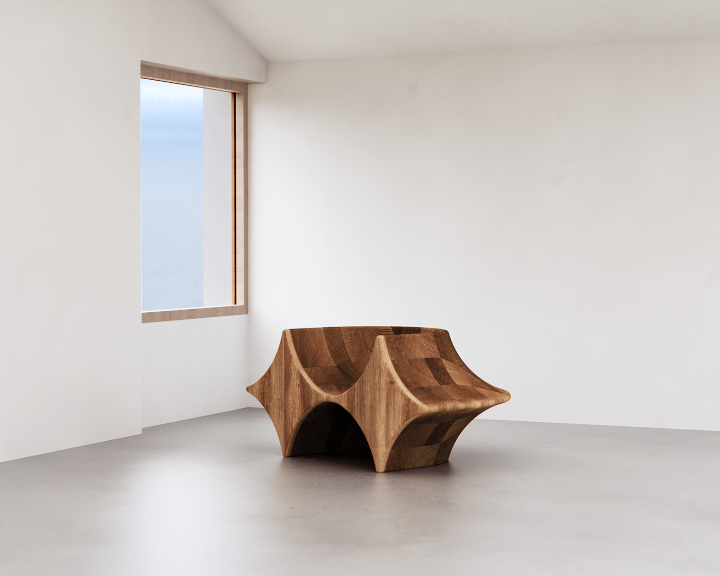 Diamond Chair，oak，Arc，