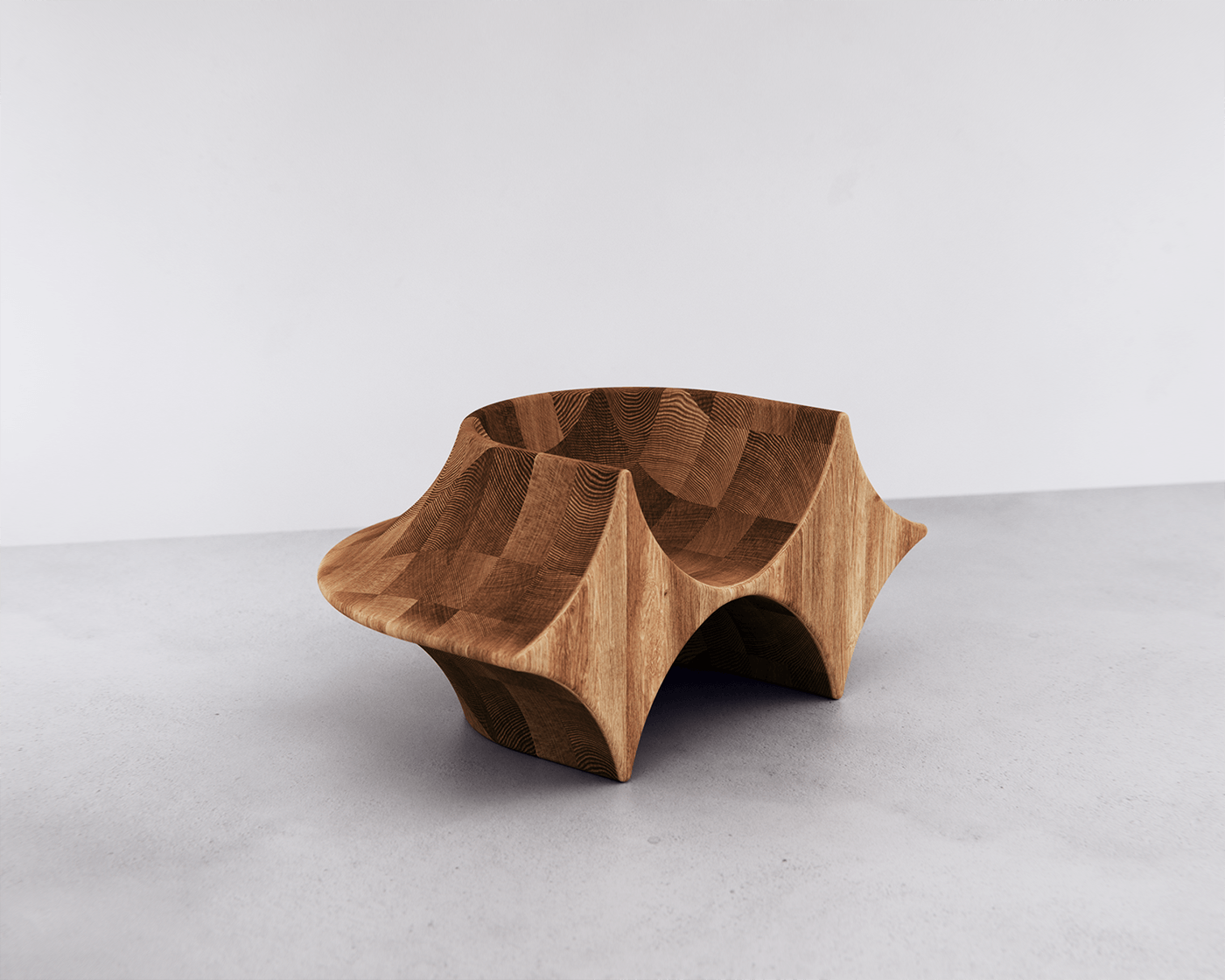 Diamond Chair，oak，Arc，