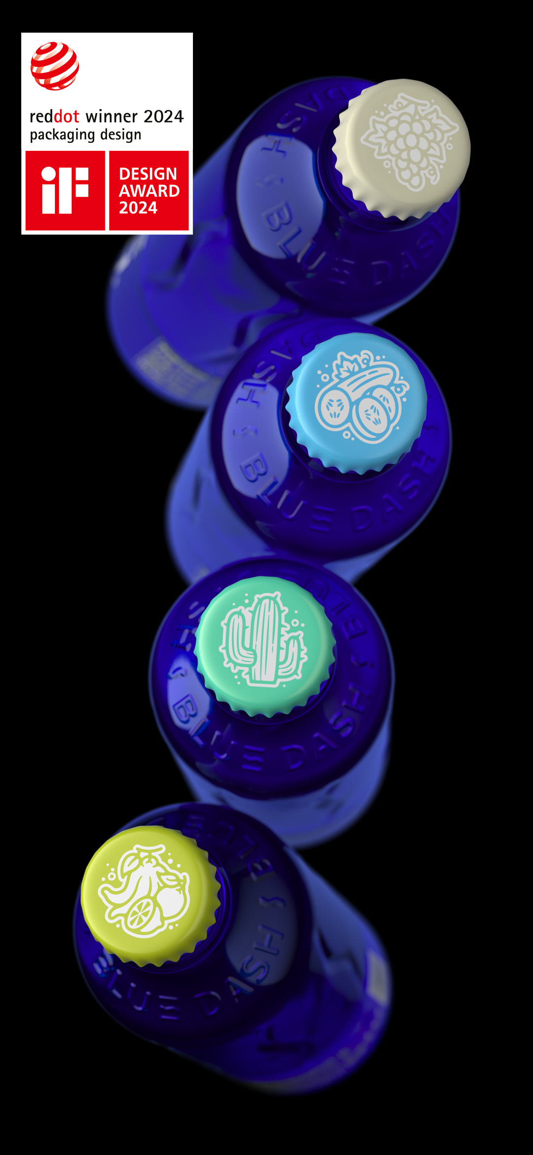 Lingyun creativity，packing design，Container shape，product design，Alcohol，sparkling wine，bluedash，original，