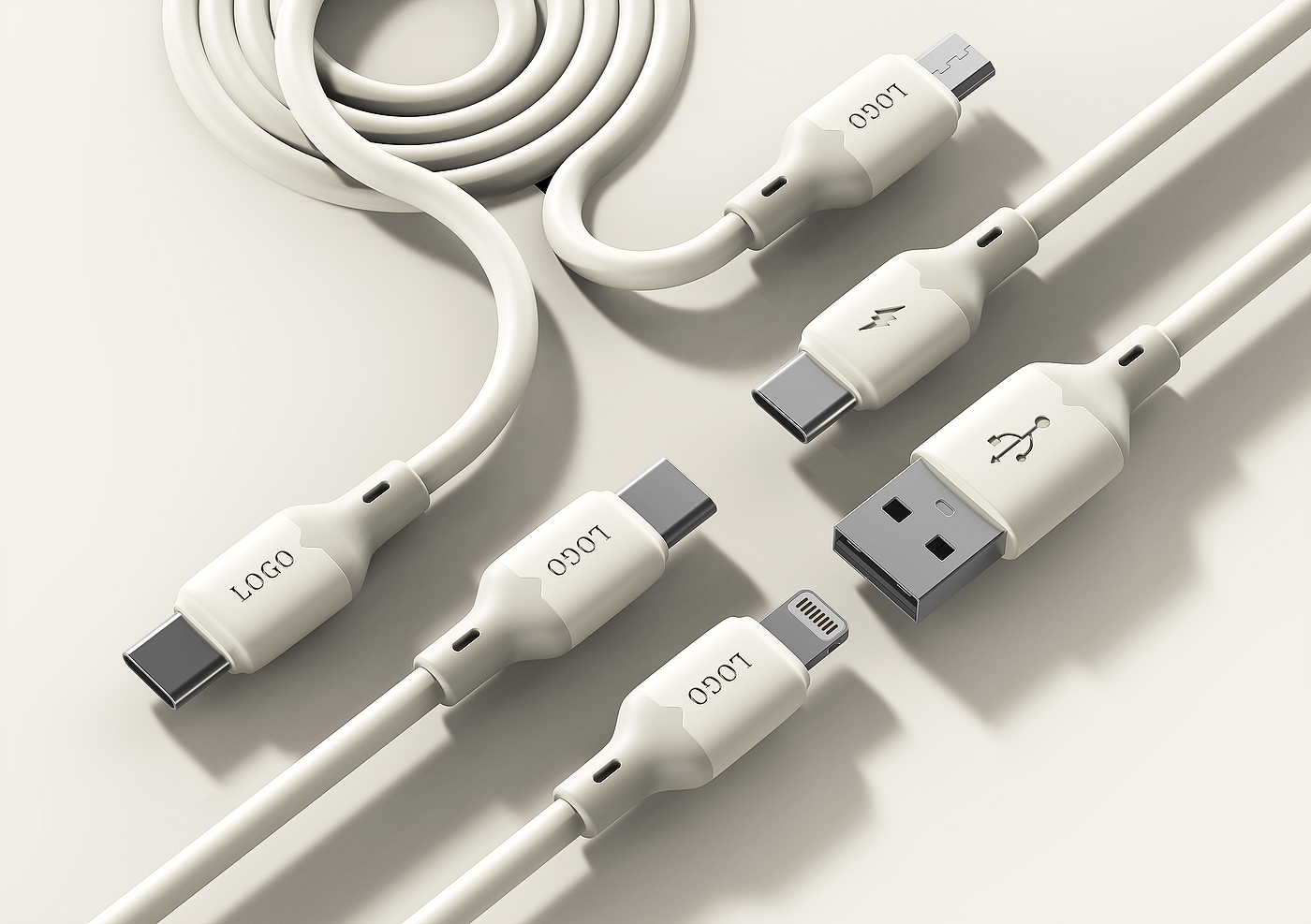 Silicone data line，Super fast charging line，Digital 3C Accessories，product design，industrial design，