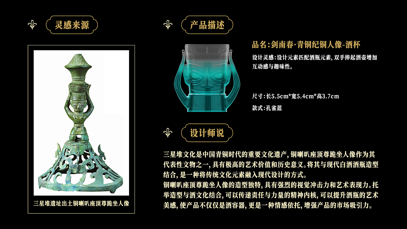 Sanxingdui，Wine bottle design，gift box，packing design，