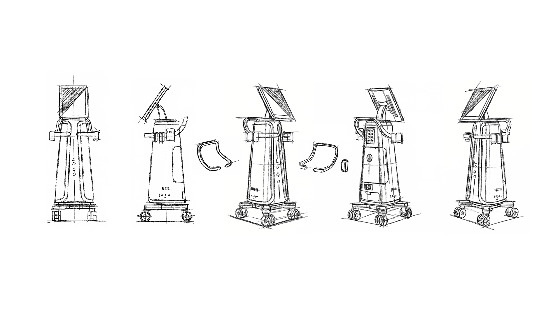 Medical cart，high frequency electrocautery，Female health，radiofrequency medical beauty，Elegant and noble style，