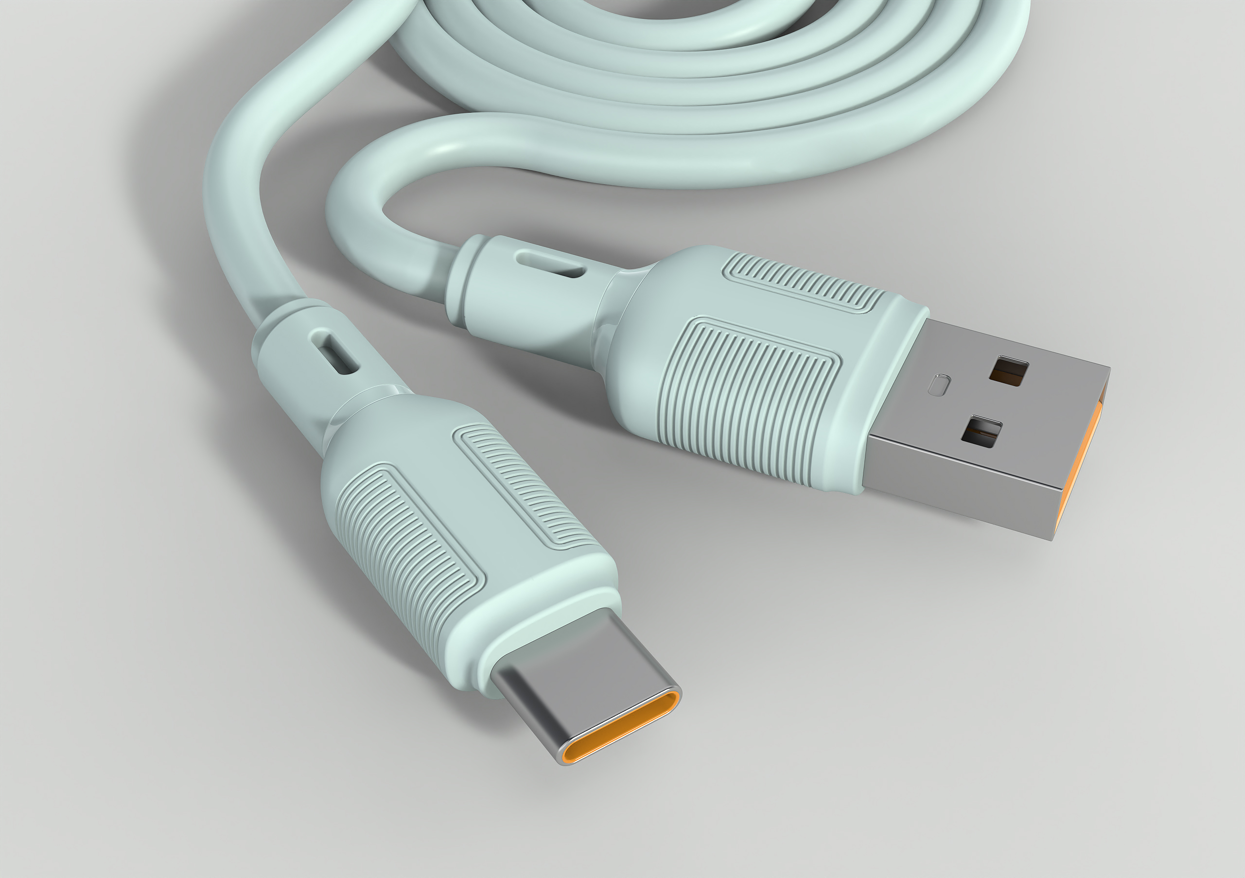 product design，industrial design，data line，Silicone charging cable，Mobile phone digital 3C，