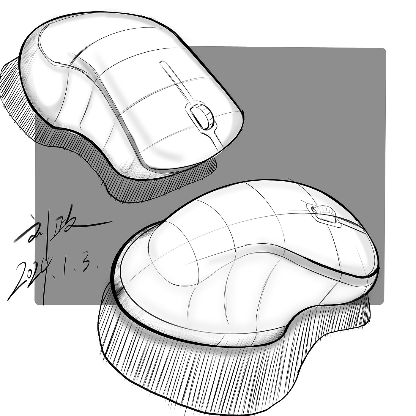 industrial design，product design，Hand drawn industrial design，Hand drawn product design，Product sketch，