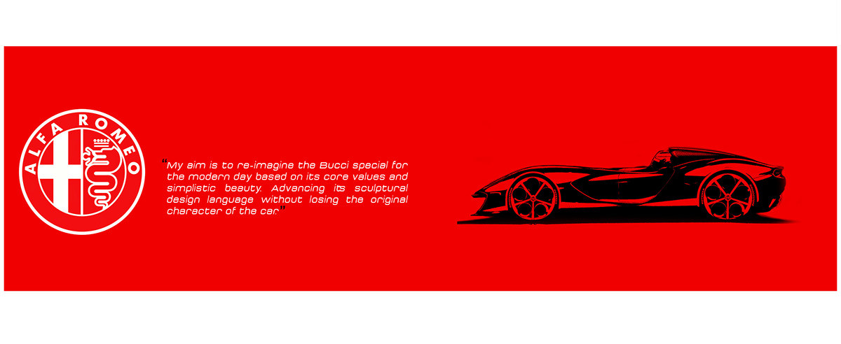 alfa romeo ，Retro，Sports car，concept，Hand drawn，