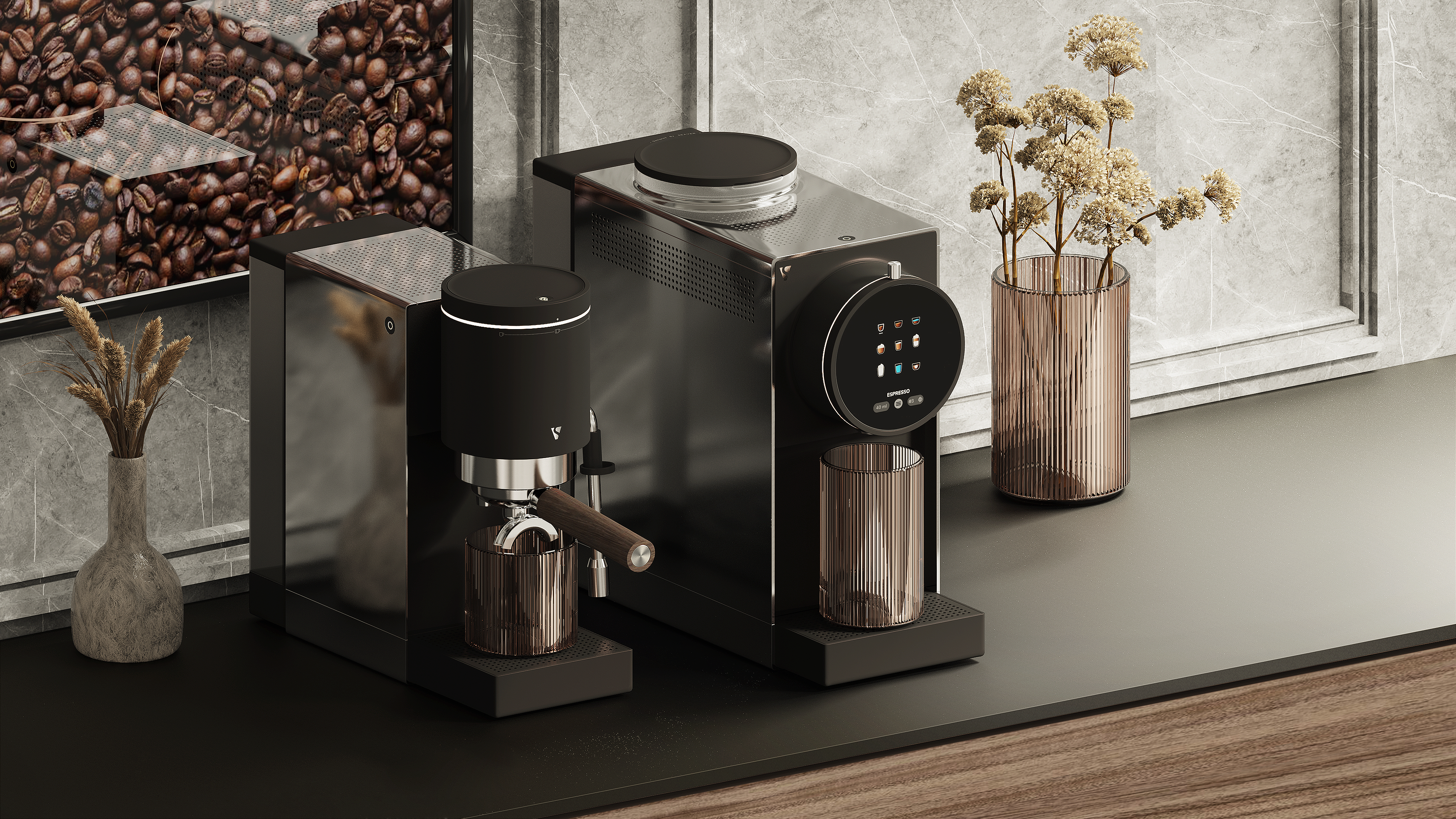 Automatic coffee machine，Semi automatic coffee machine，