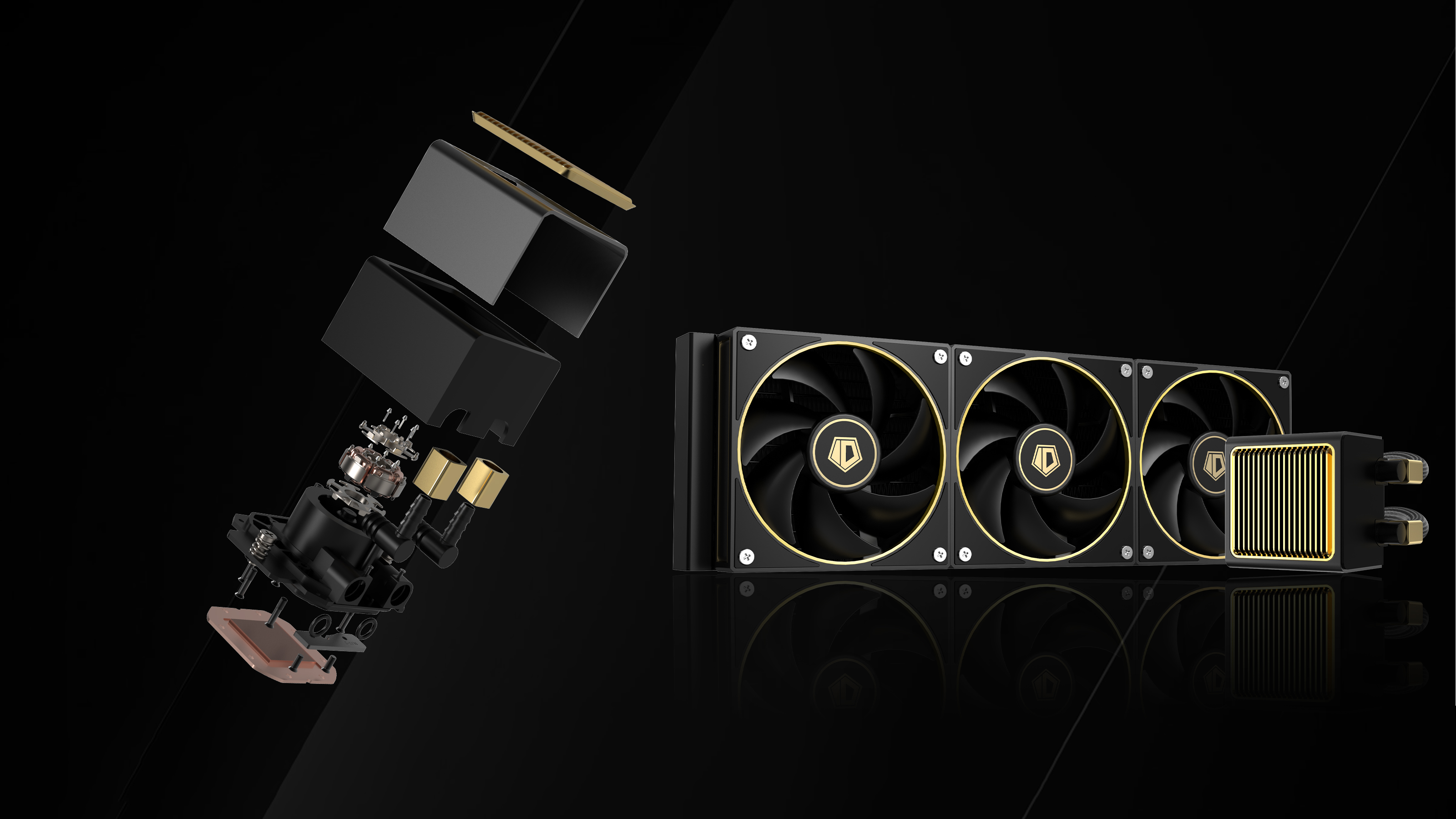 Integrated water cooling，