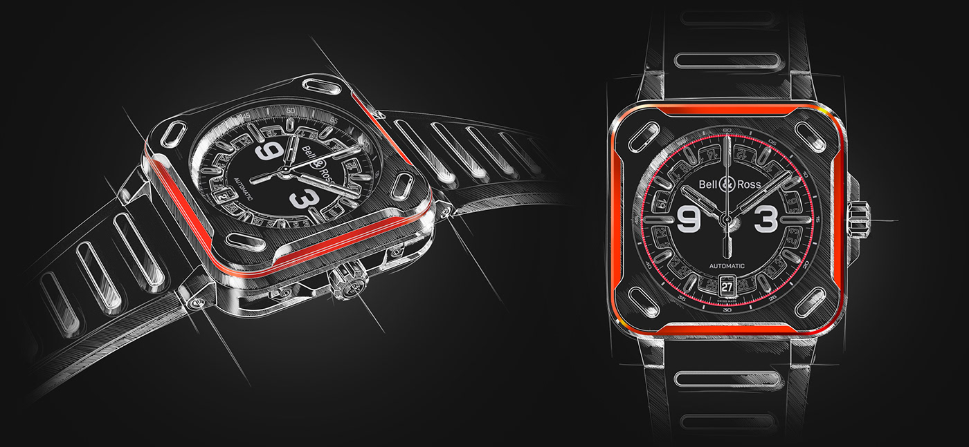 BRX93，Bell & Ross，Wrist watch，aviation，