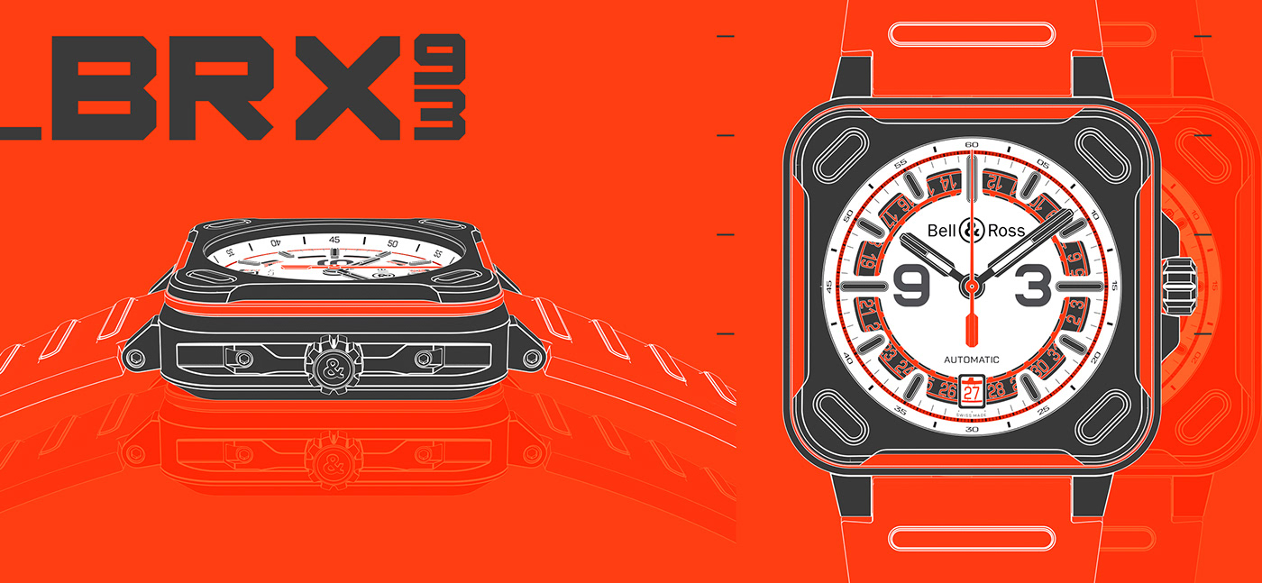 BRX93，Bell & Ross，Wrist watch，aviation，