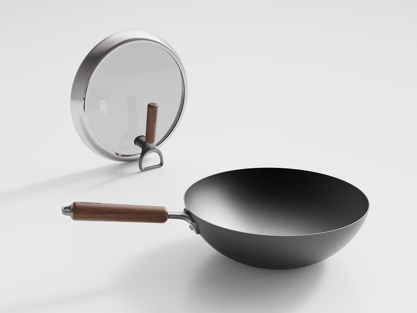 Uncoated，Iron pot，Titanium，SUPOR，Non-stick iron pan，Chinese iron pot，Wok，Ming-style design，