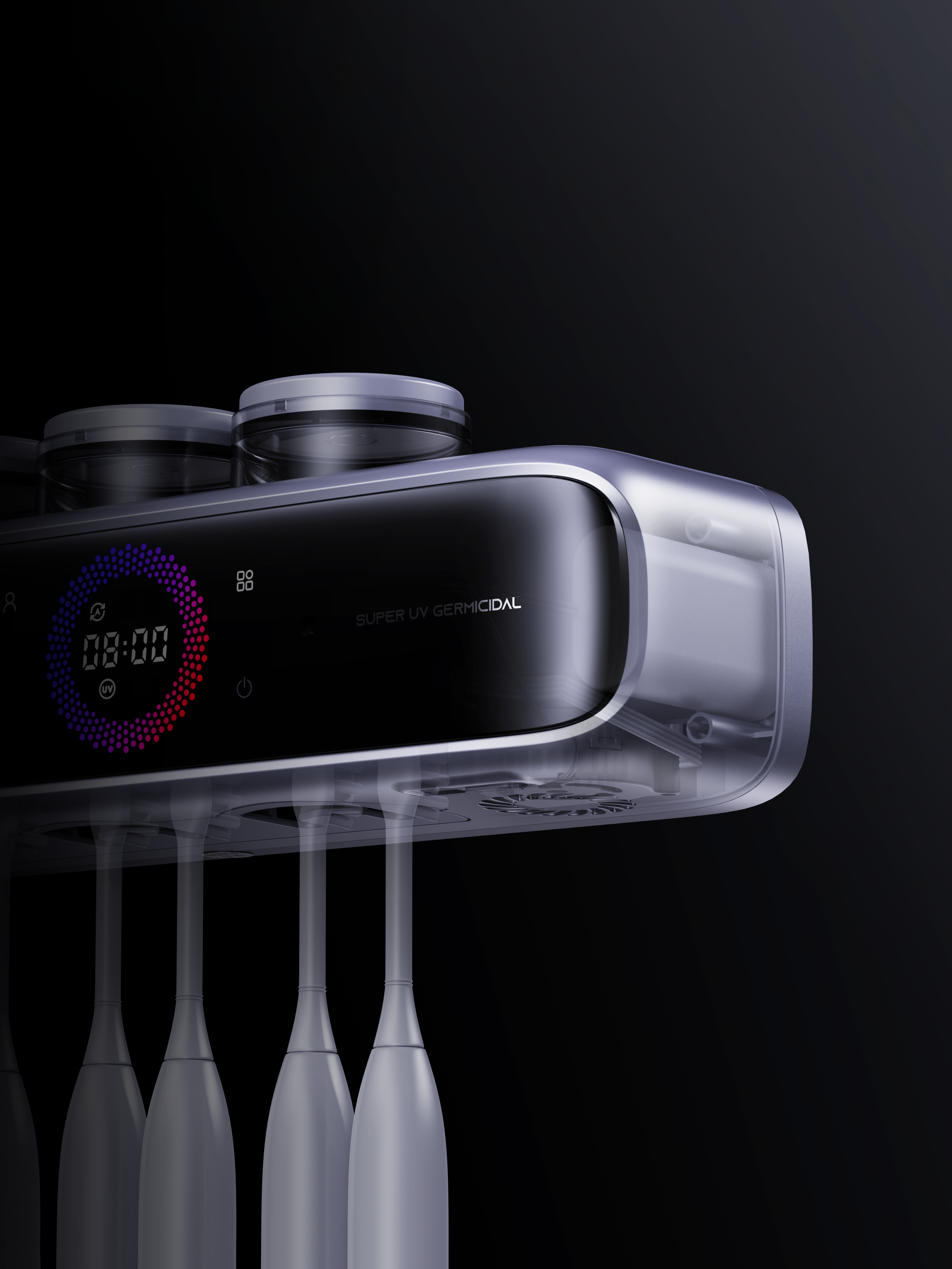 Thought design，Toothbrush disinfection rack，