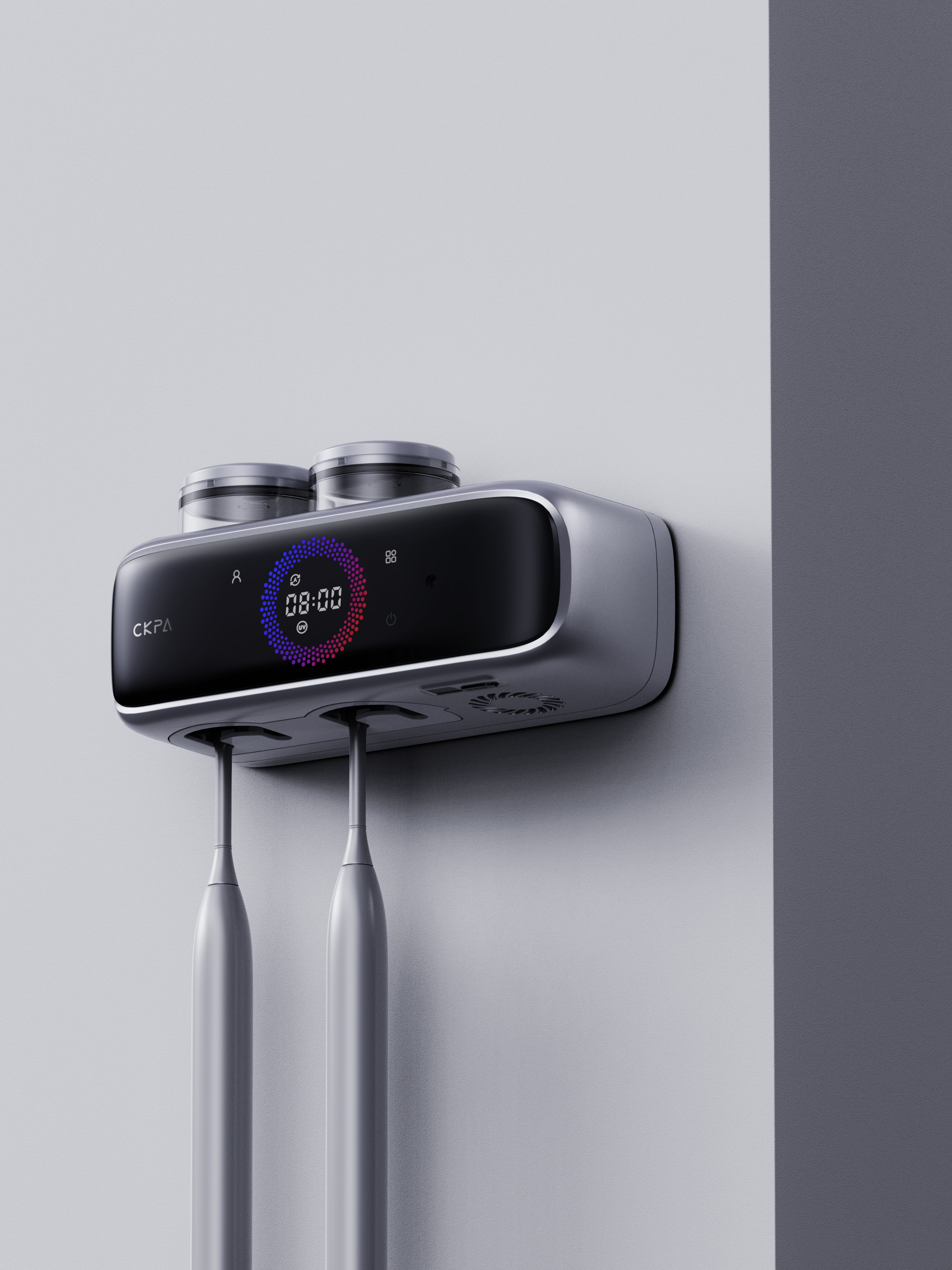 Thought design，Toothbrush disinfection rack，