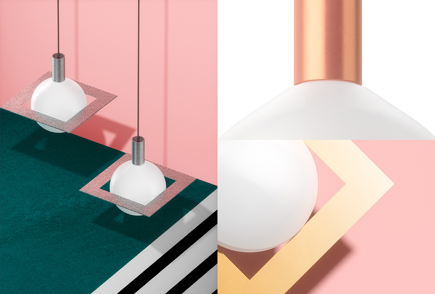Suprematically，Lamp collection，Wishnya studio，modelling，