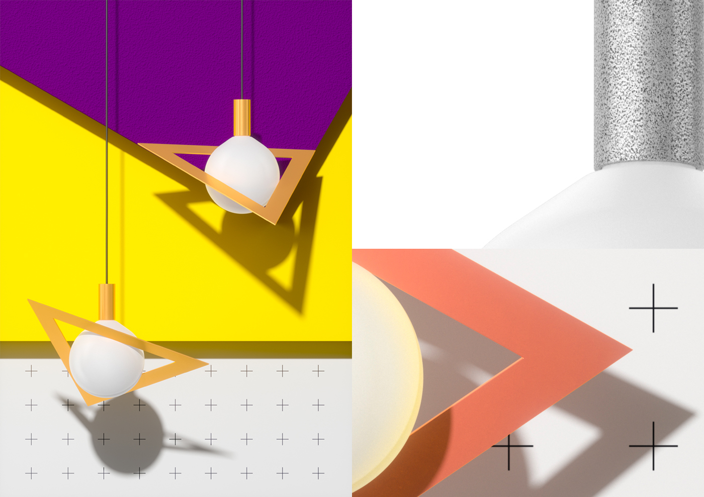 Suprematically，Lamp collection，Wishnya studio，modelling，