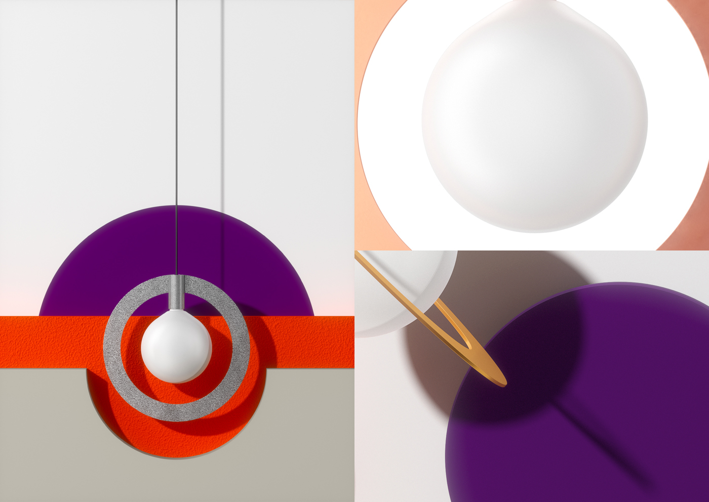 Suprematically，Lamp collection，Wishnya studio，modelling，