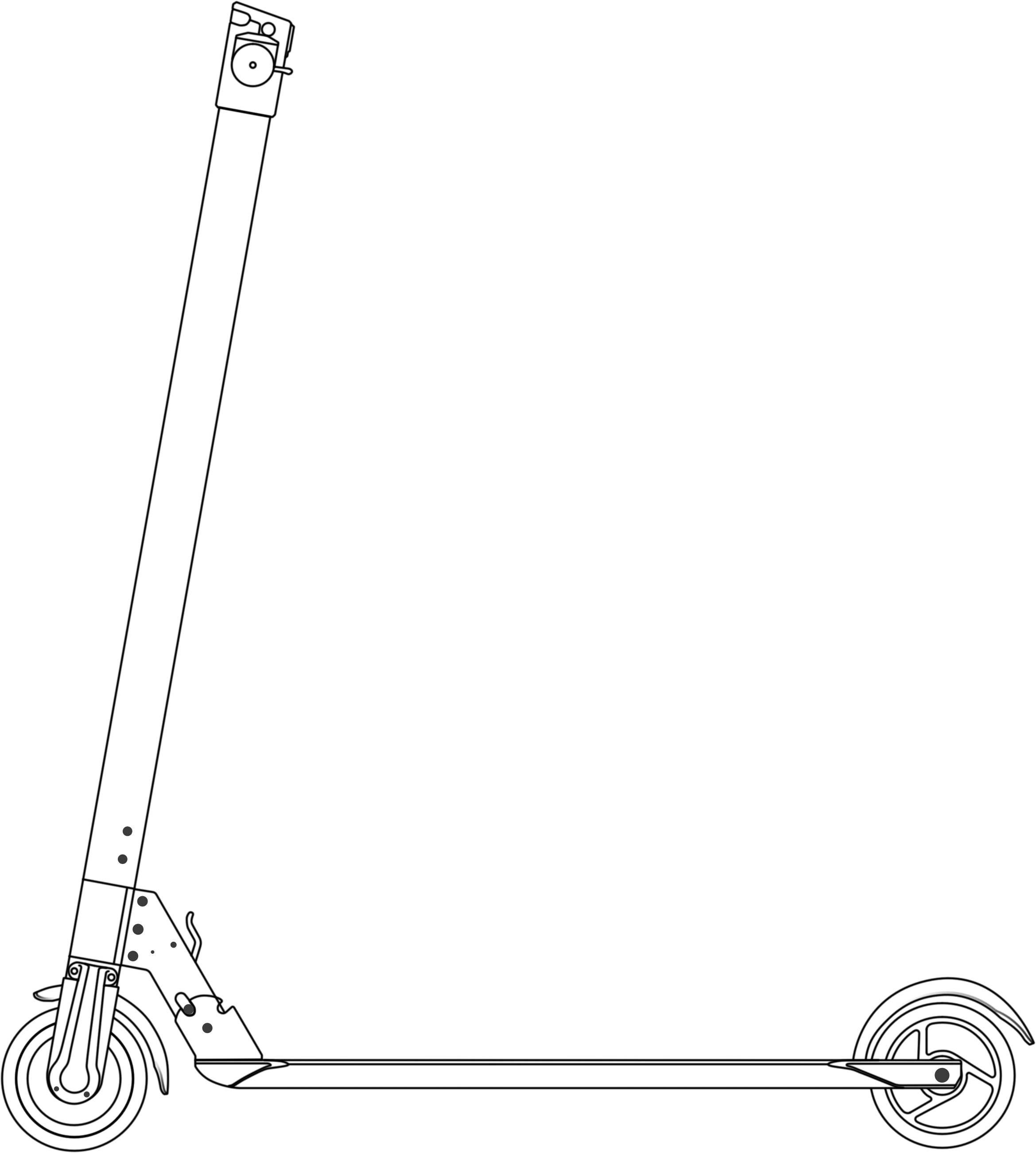 5 inch electric scooter# light travel，