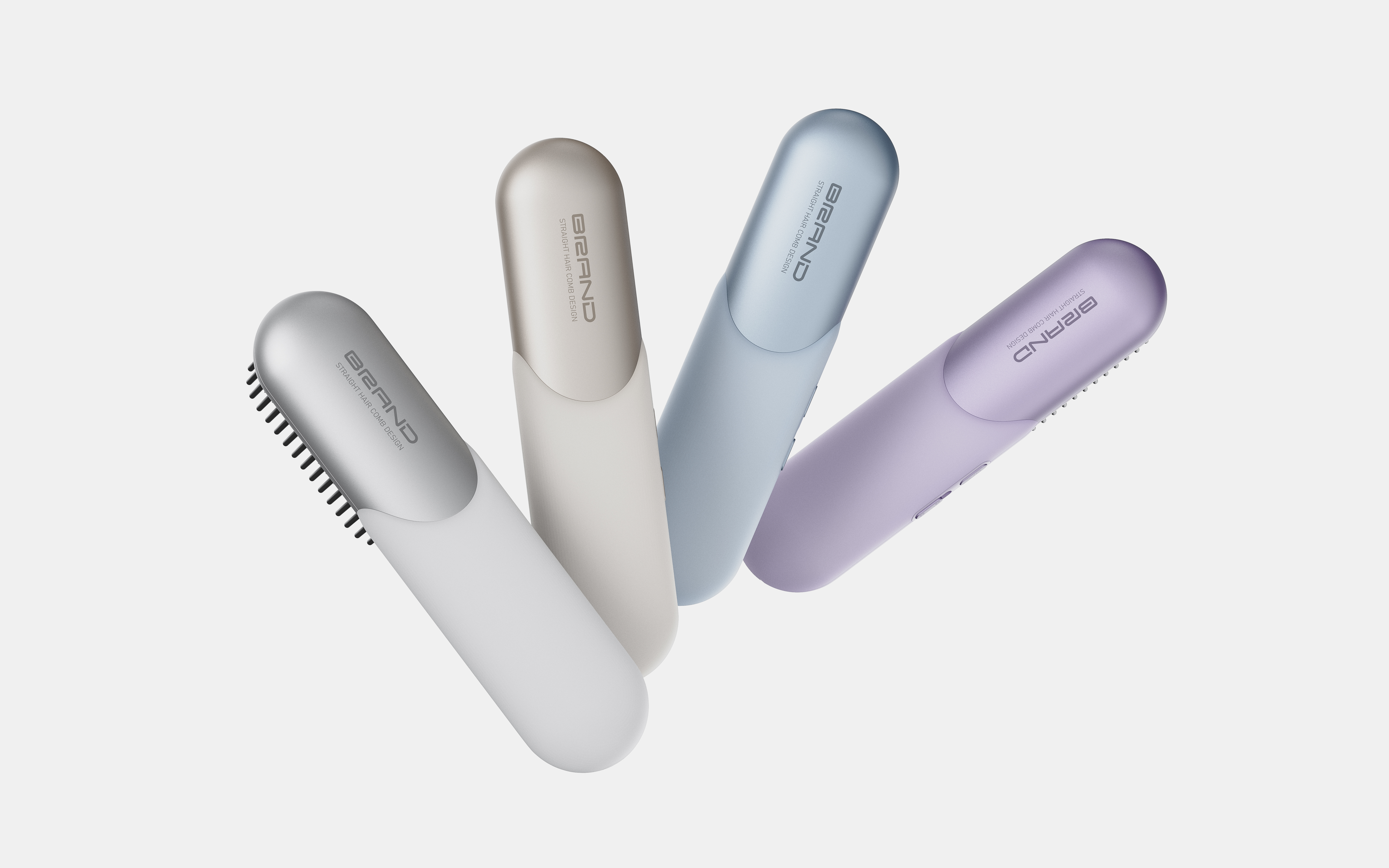 Original works，product design，industrial design，Straight hair comb，Simplicity，Portable，electronic product，Render，