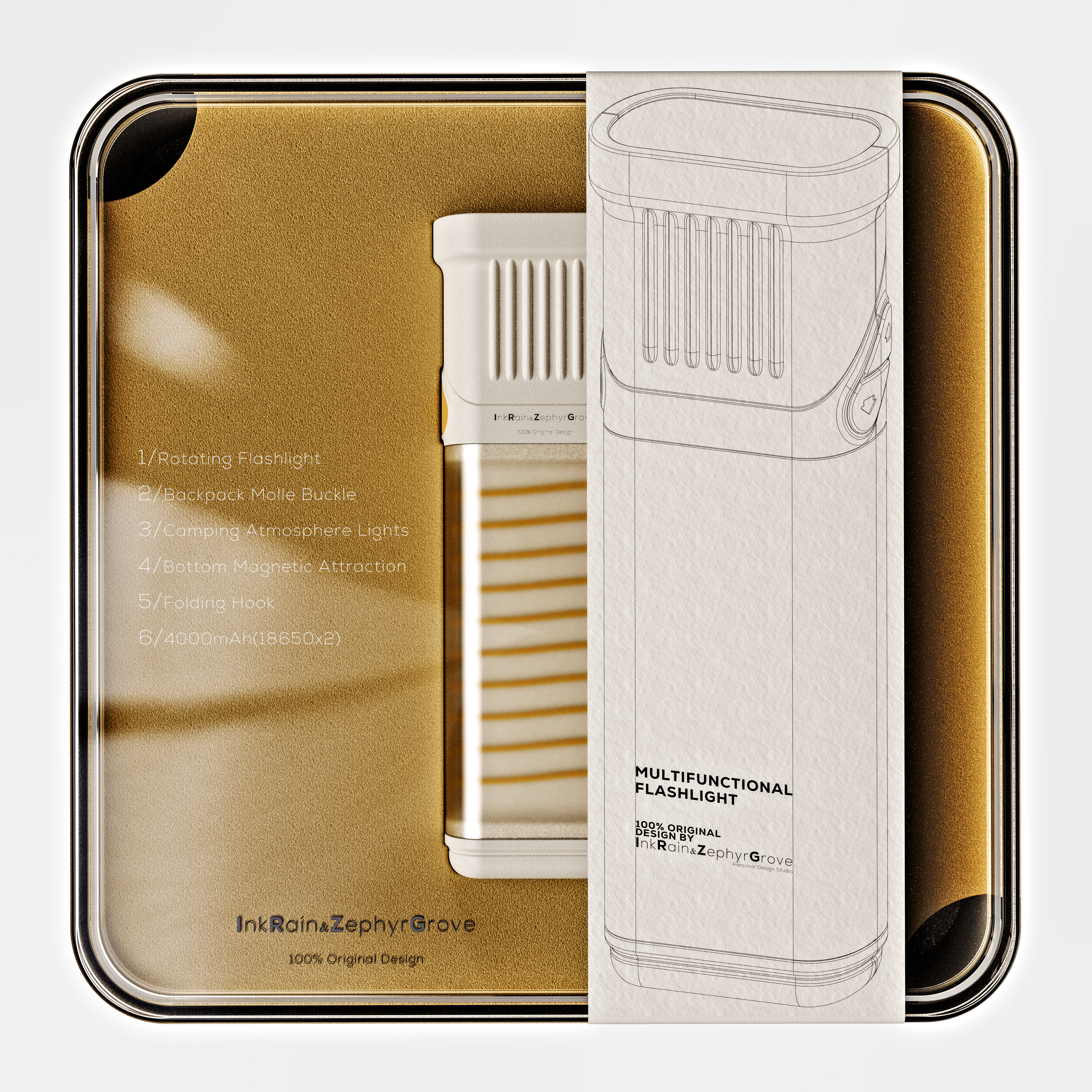 Outdoor lighting ，Flashlight design，