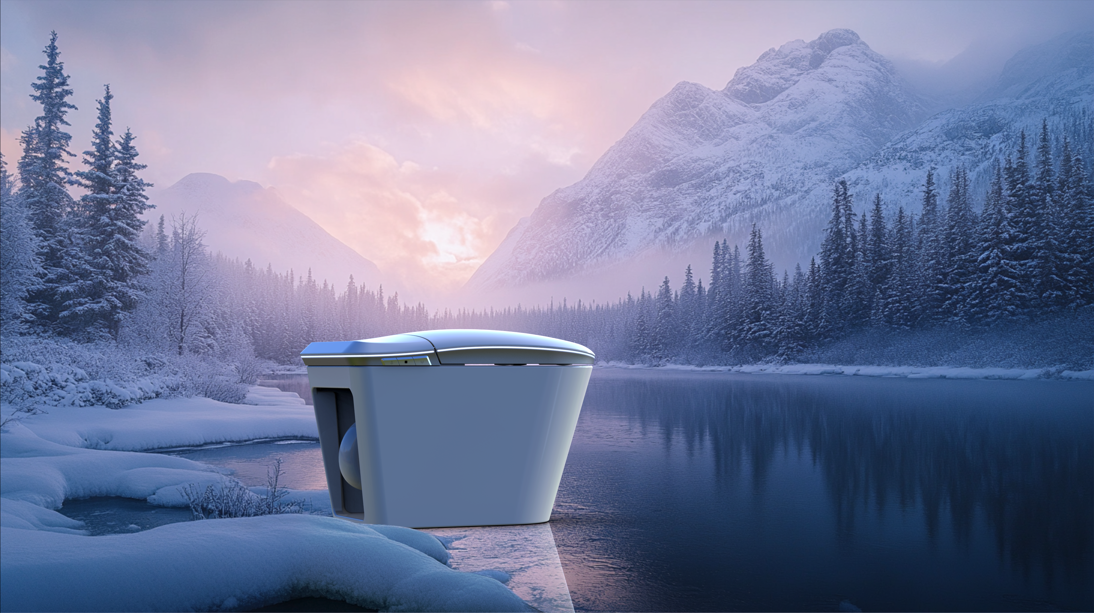 Intelligent toilet，Bathroom design，industrial design，product design，Creative toilet design，