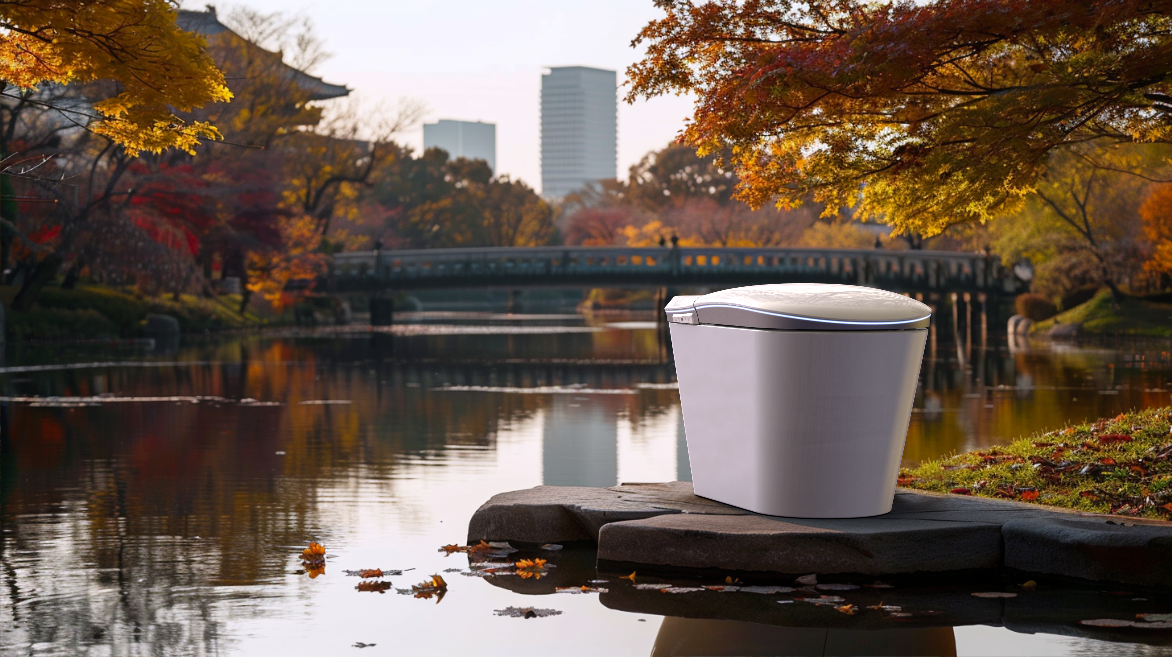 Intelligent toilet，Bathroom design，industrial design，product design，Creative toilet design，