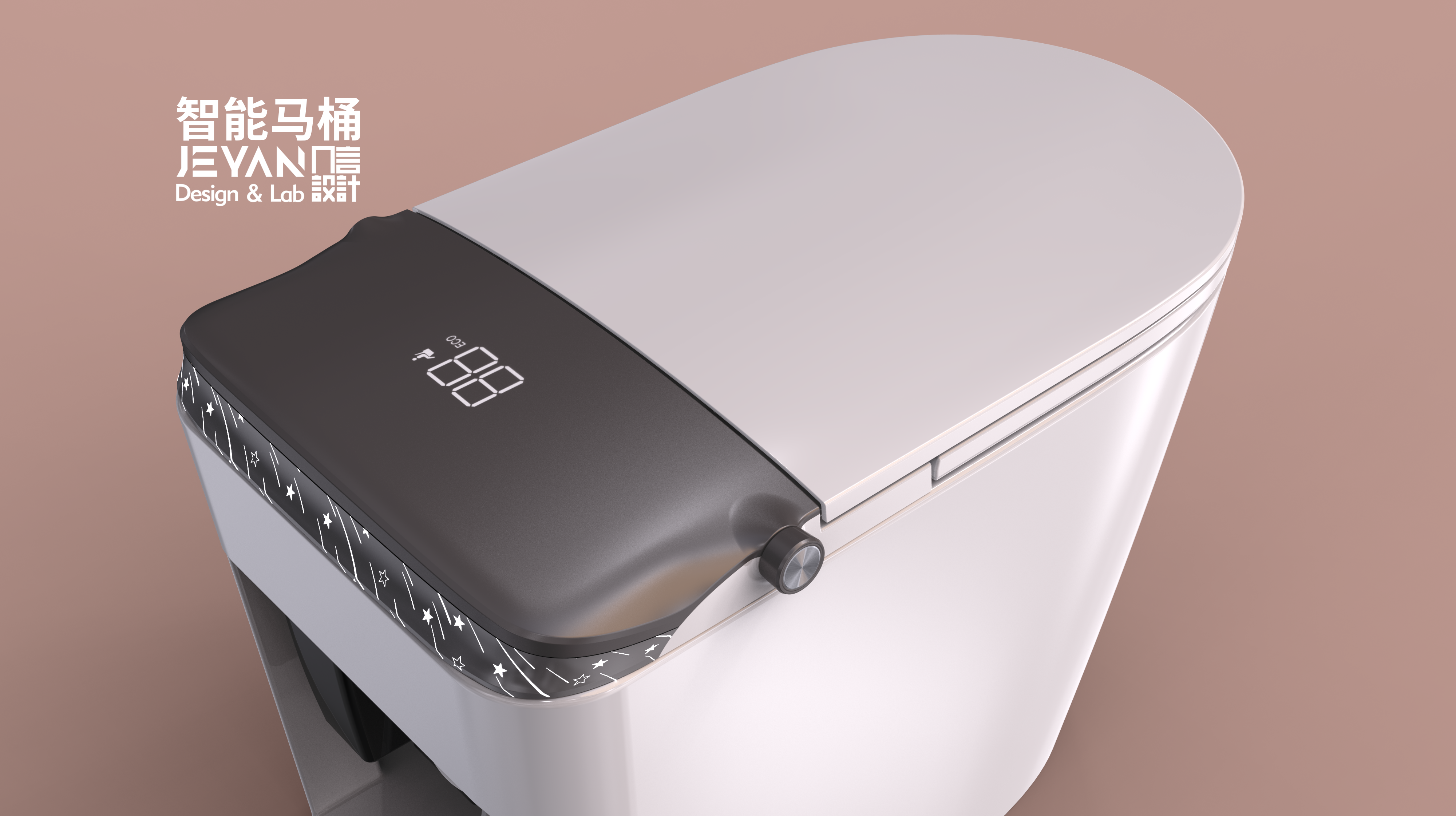 Intelligent toilet，Bathroom design，industrial design，product design，Creative toilet design，