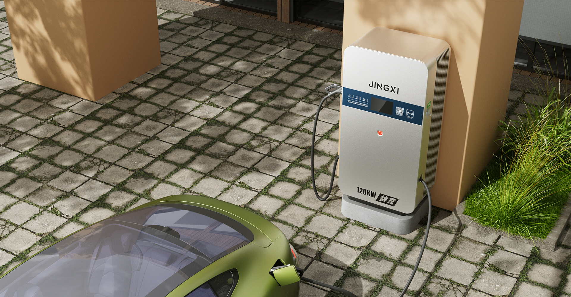 Design of 120KW DC charging pile，Design of DC charging pile，Charging pile design，Design of Automobile Charging Pile，Appearance Design of Charging Pile，Industrial Design of Charging Pile，Design of New Energy Charging Pile，