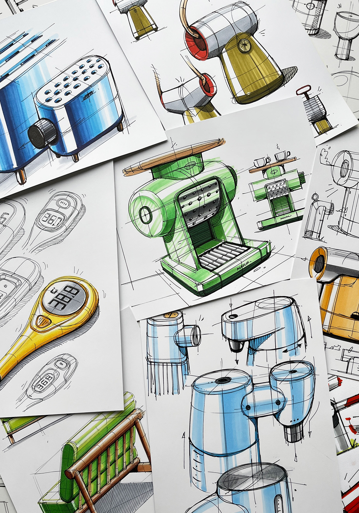 industrial design，illustration，mapping，Hand drawn，