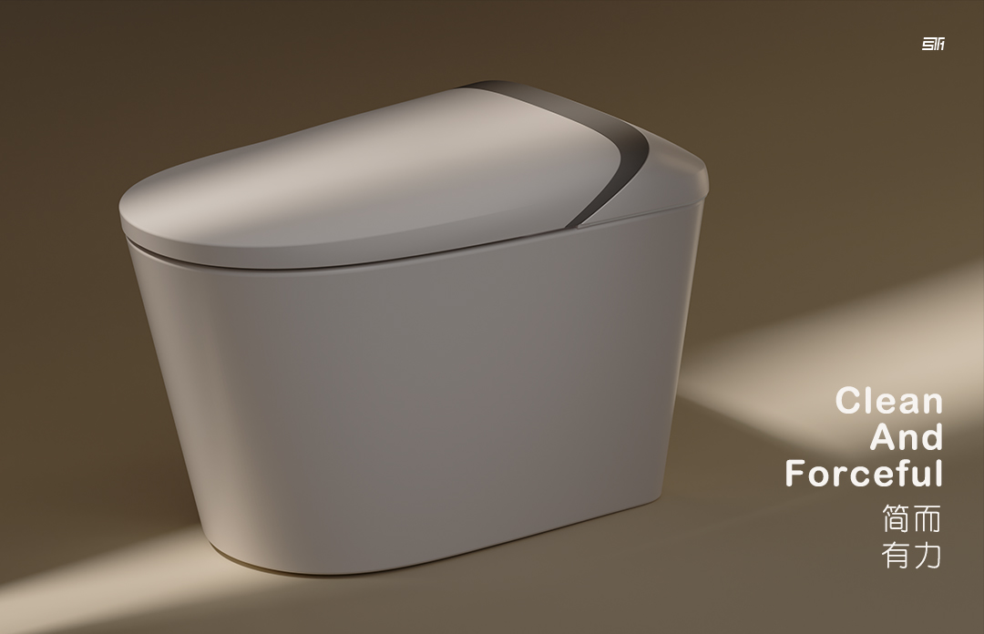 Key design，Intelligent toilet，Appearance design，Power of simplicity，