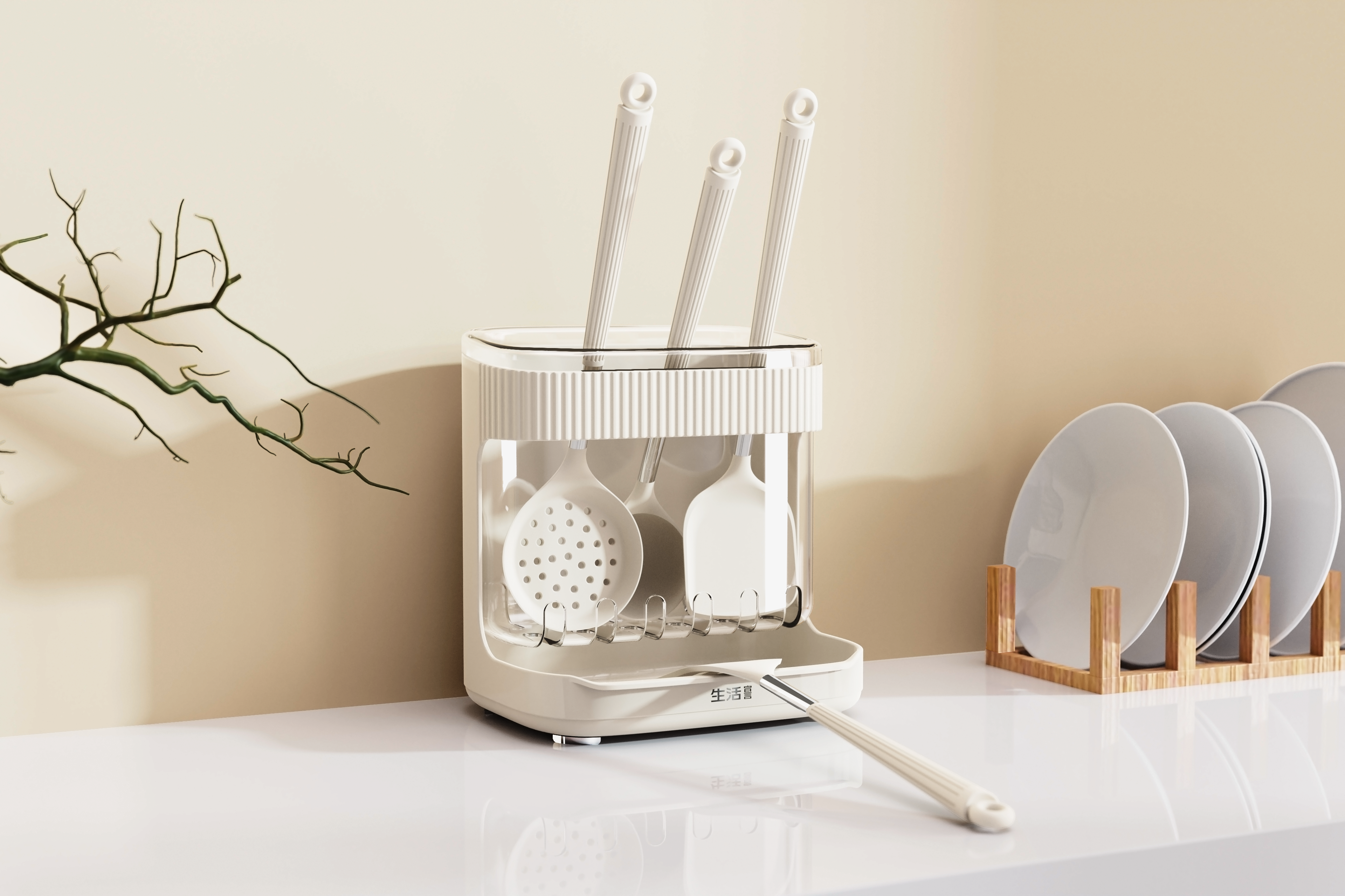 spatula draining rack，