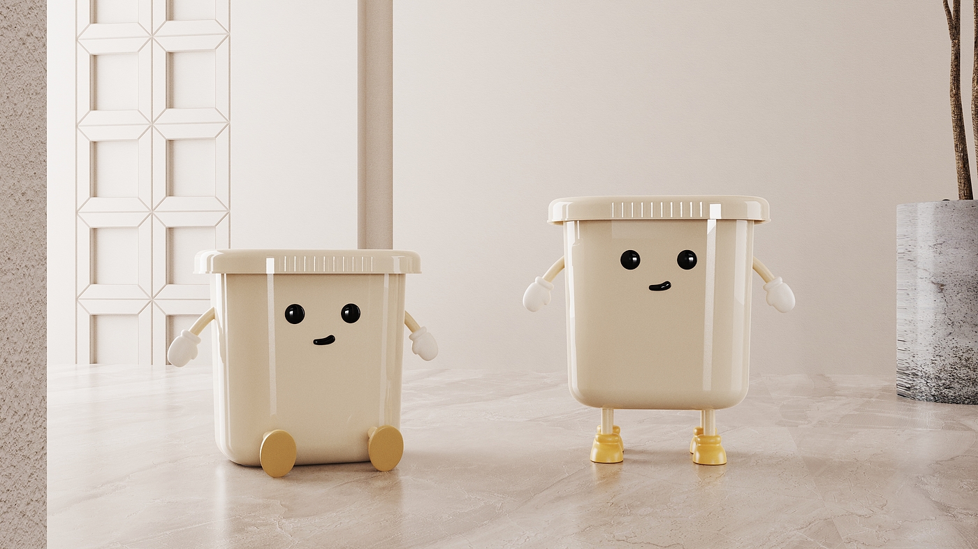 trash can，