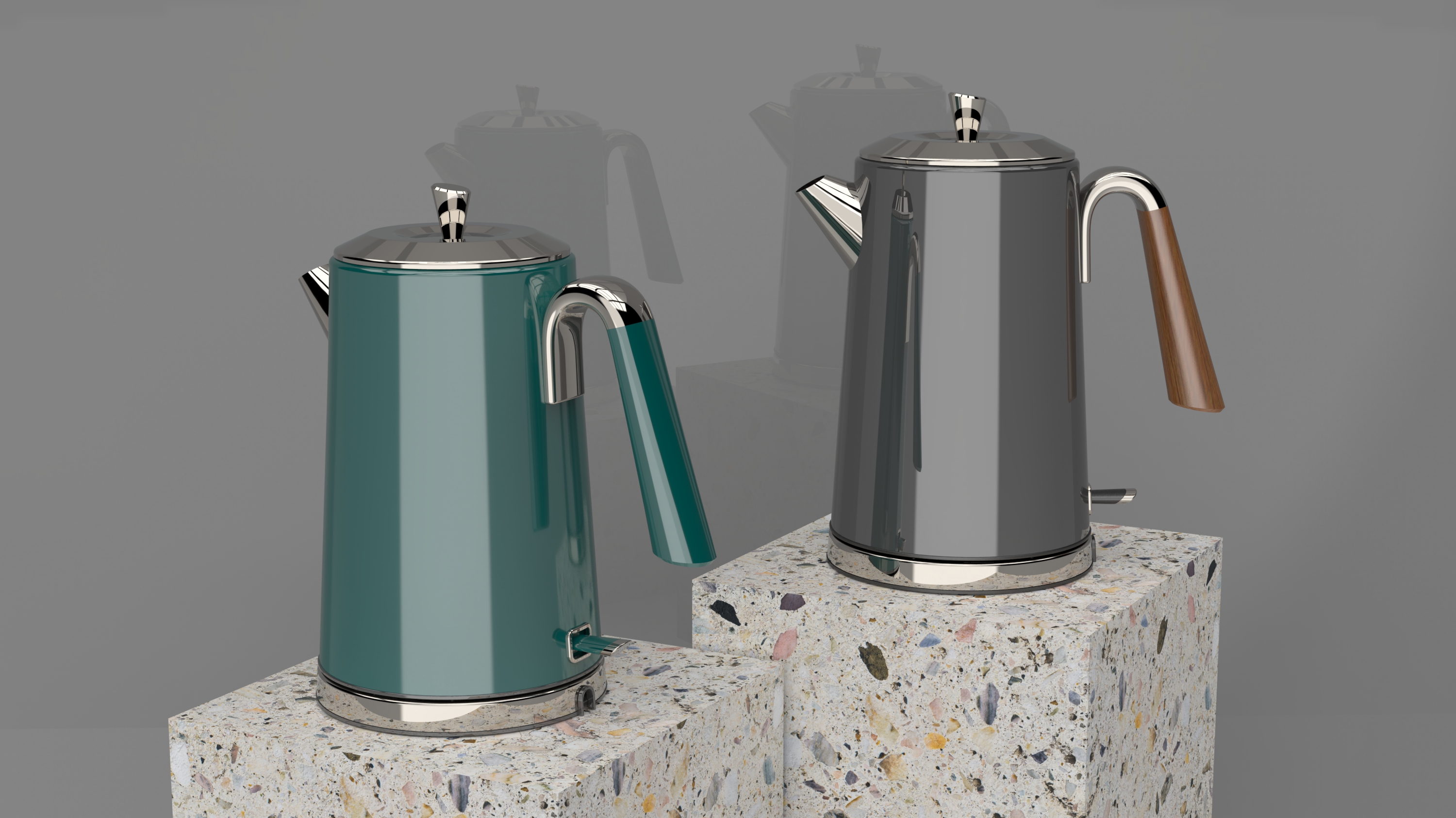 parrot green，Light Luxury Retro，High-end electric kettle，