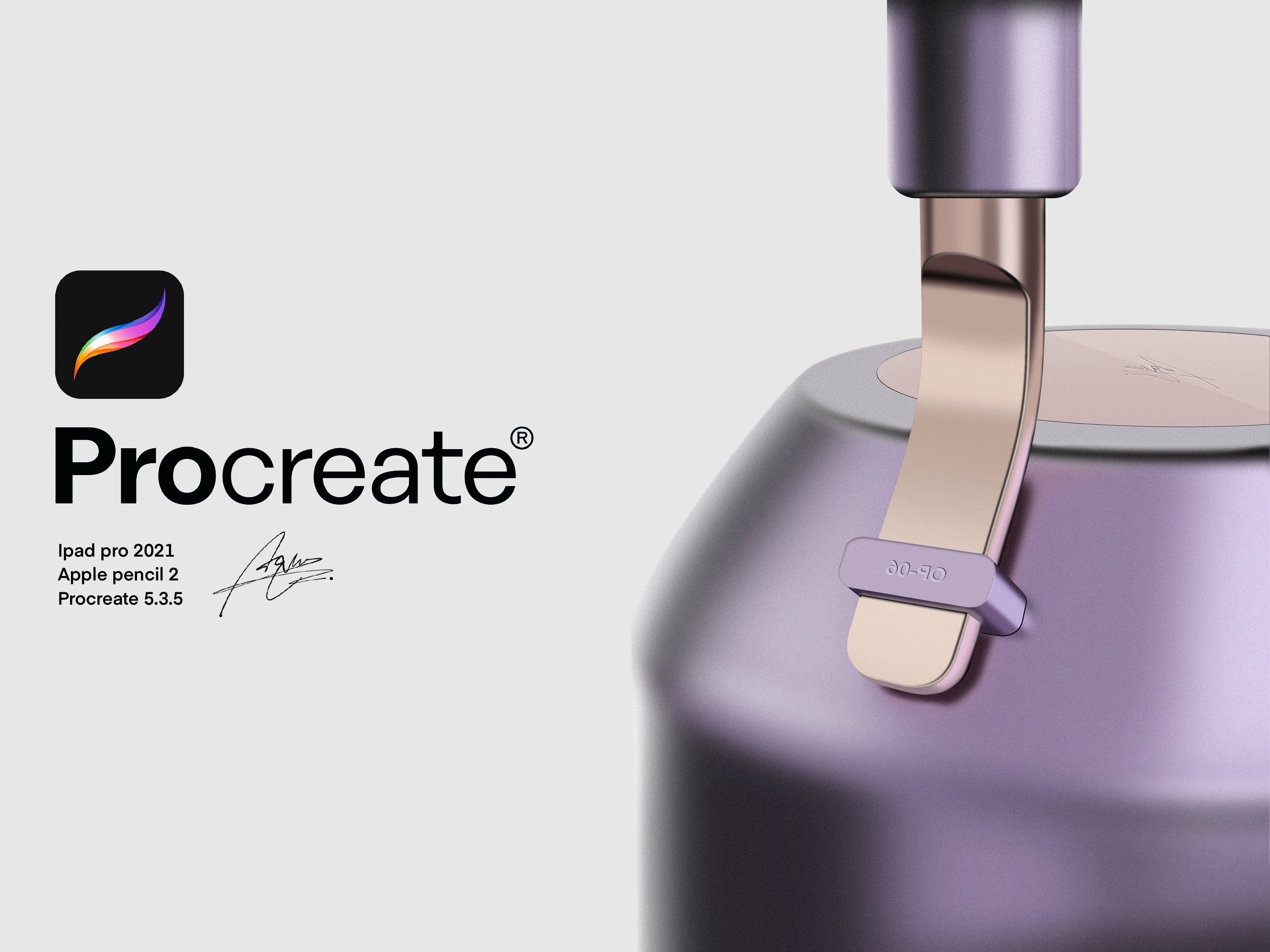 Procreate，industrial design，