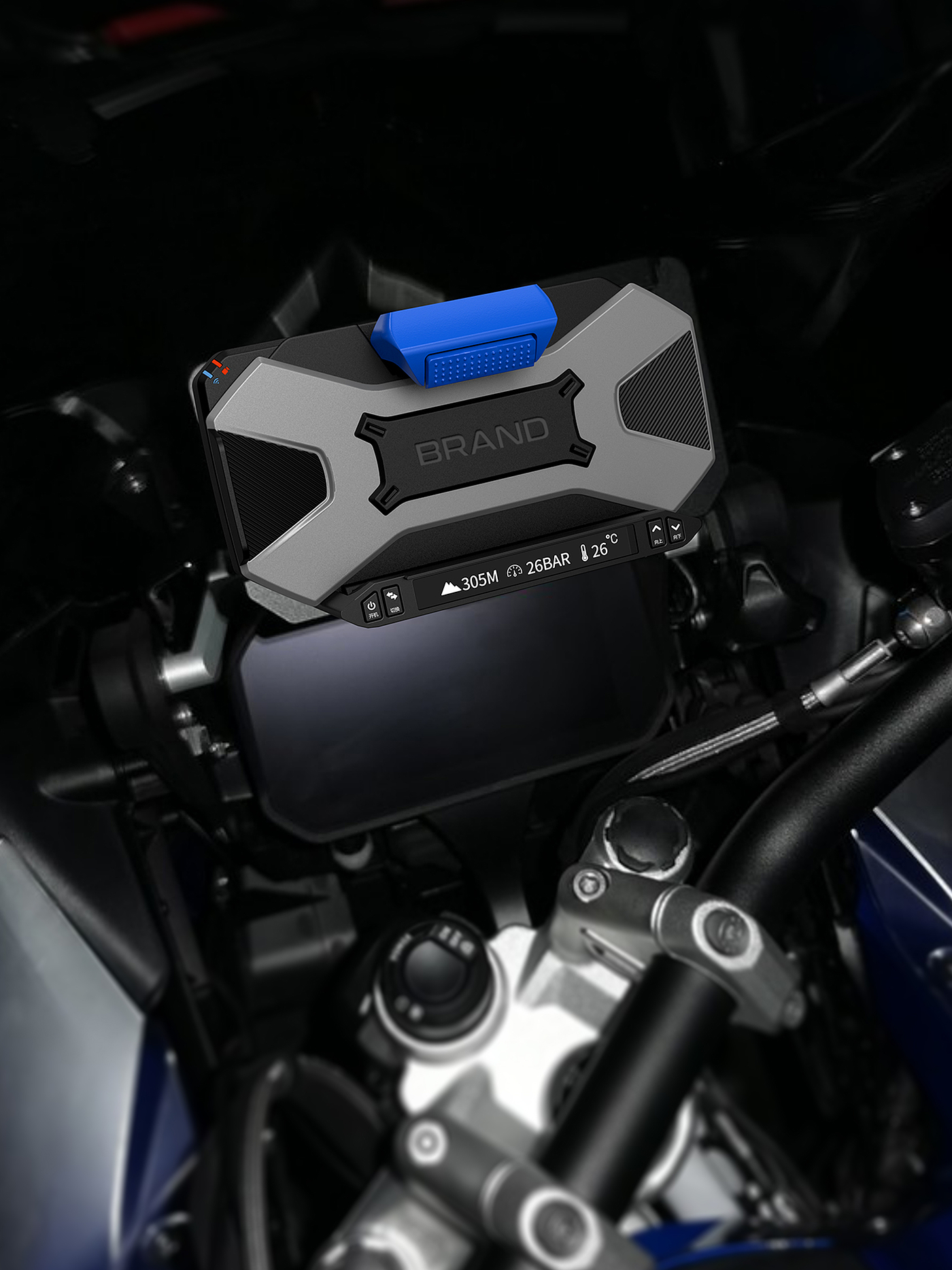 product design，industrial design，Motorcycle phone holder，x，Musk，modularization，science and technology，Mechanical Aesthetics，