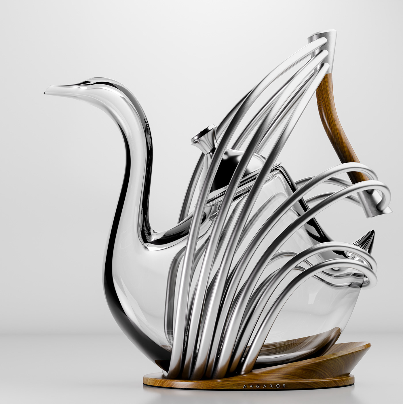 Artwork，Wine set，tea set，swan，Fragility，