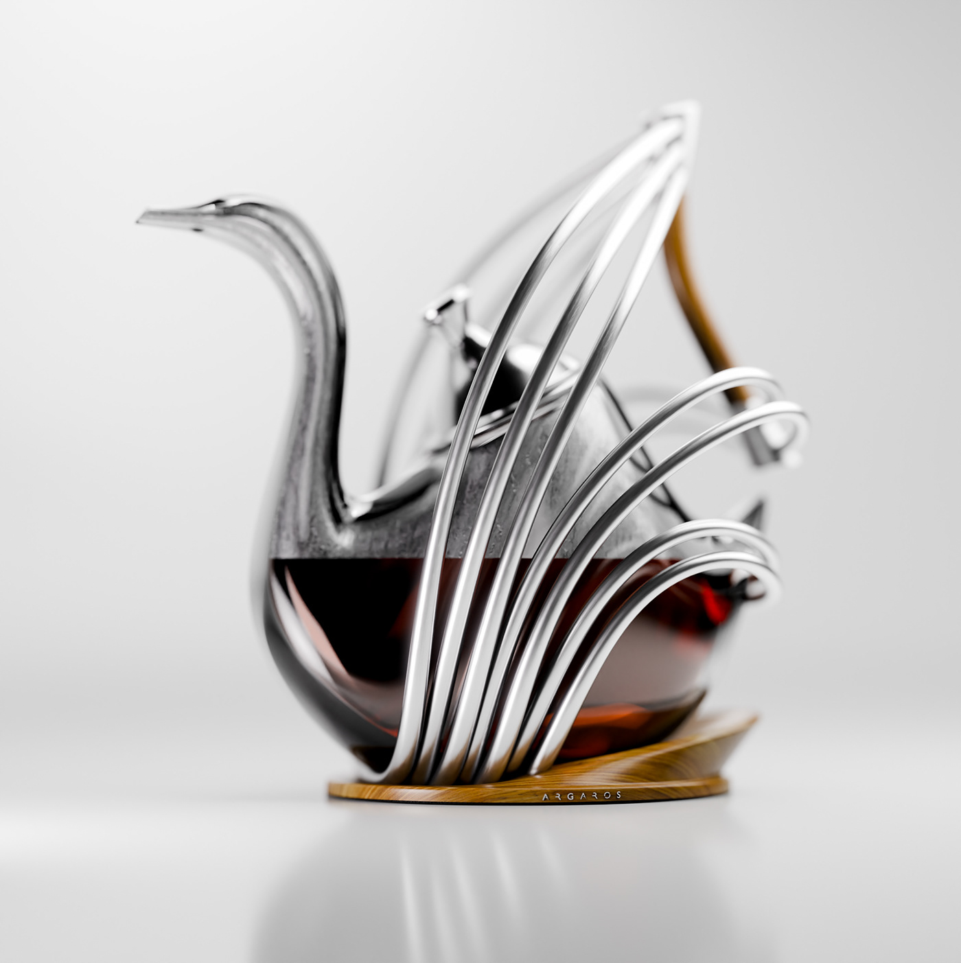 Artwork，Wine set，tea set，swan，Fragility，