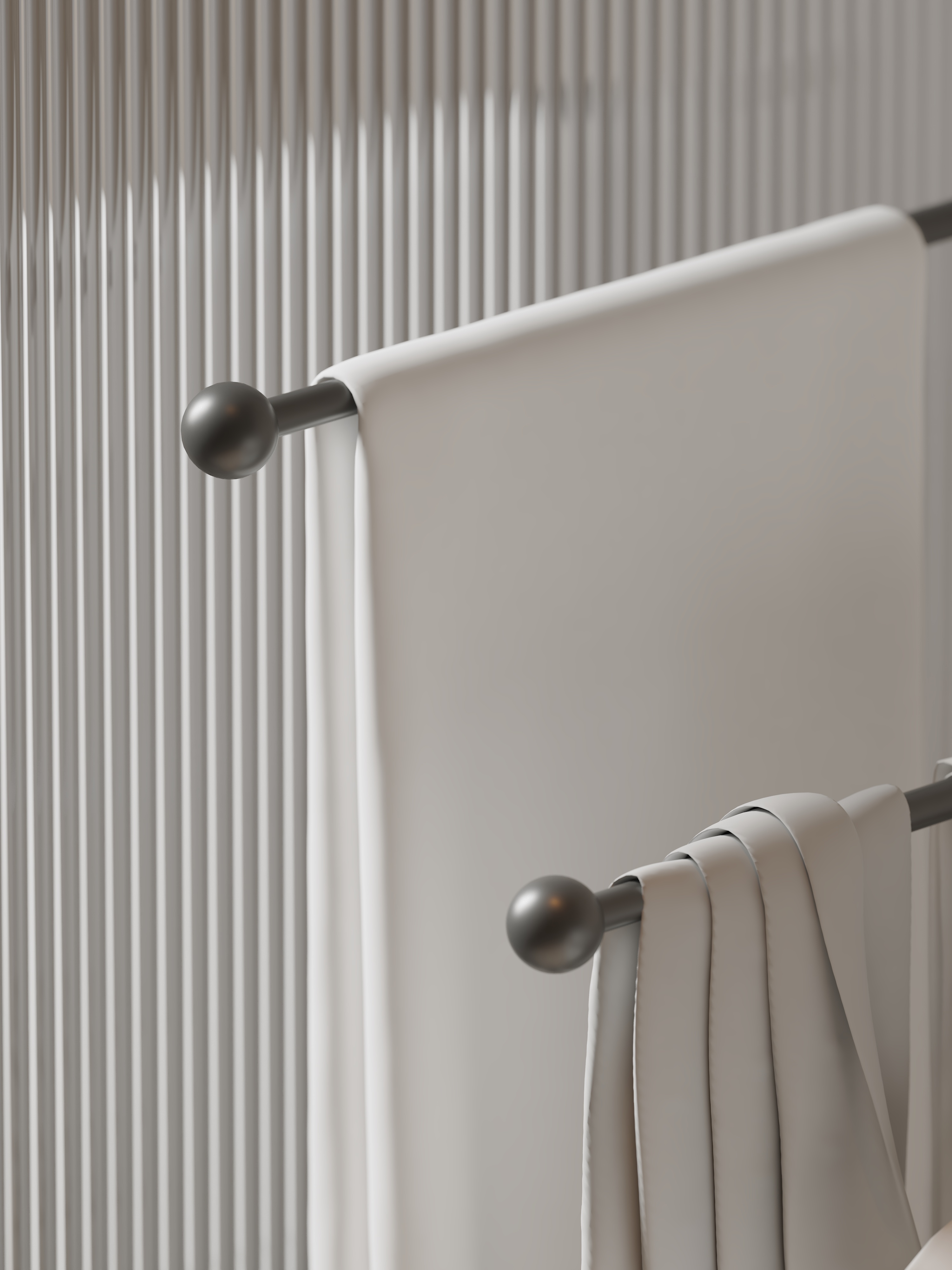 Shower Room，Storage rack，Bathroom rack，Towel rack，Towel rack，Cream wind，Minimalist，Metal，