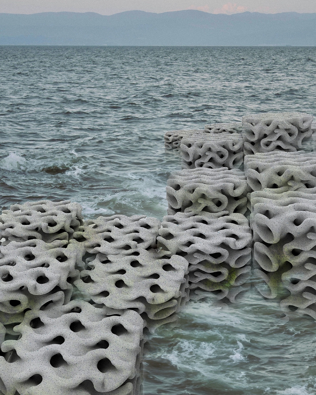 Ecotrapod，texture of material，environment，Material Science，