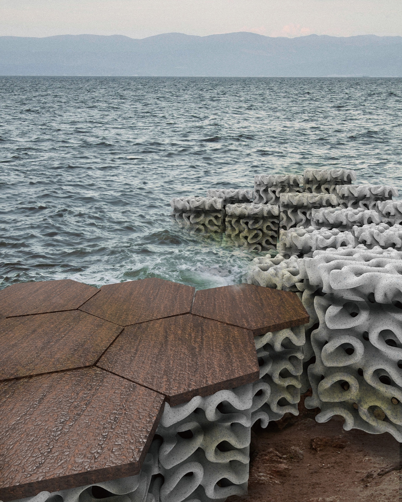 Ecotrapod，texture of material，environment，Material Science，